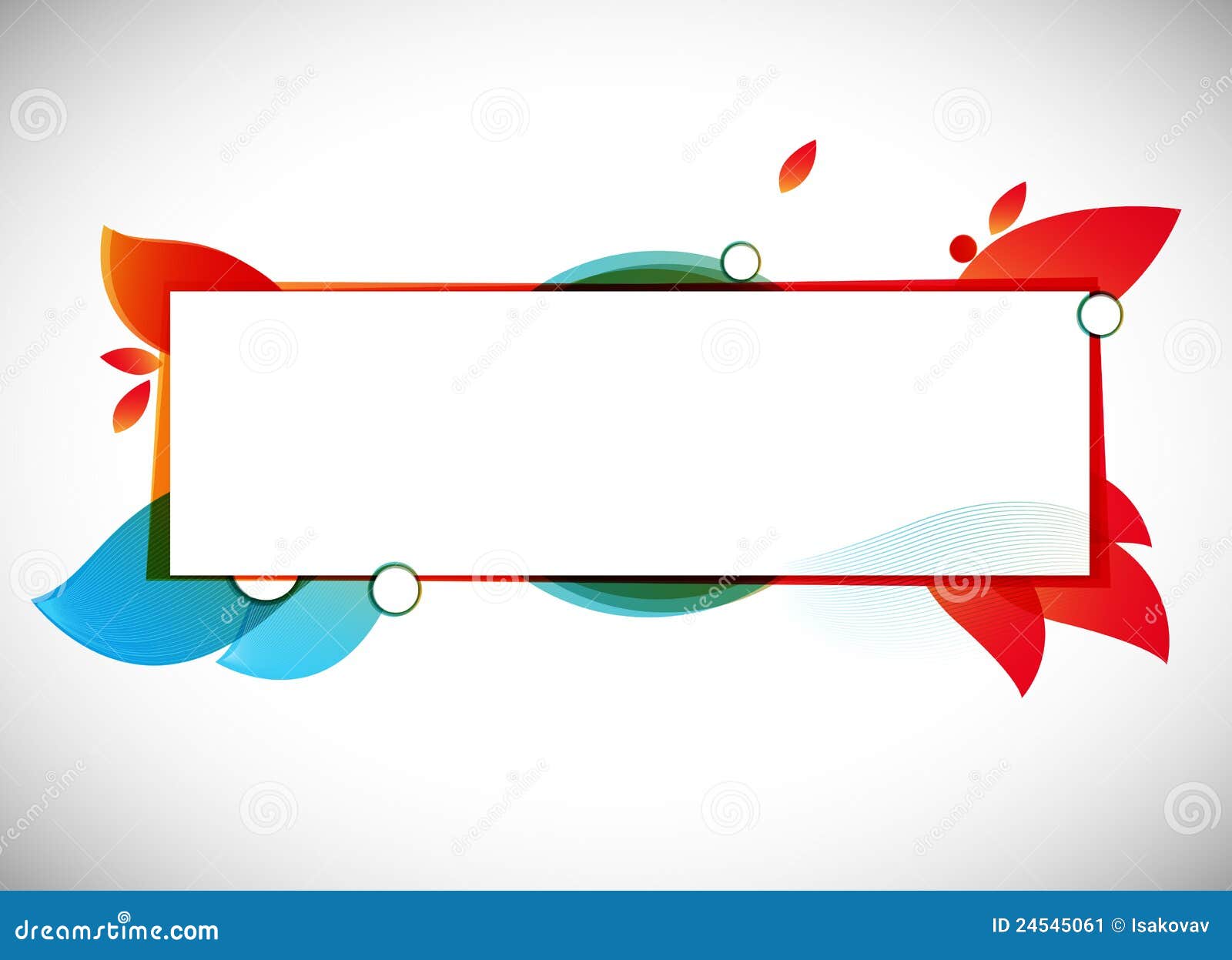 Color Abstract Vector Background / Text Frame Stock Vector - Illustration  of digital, leaf: 24545061