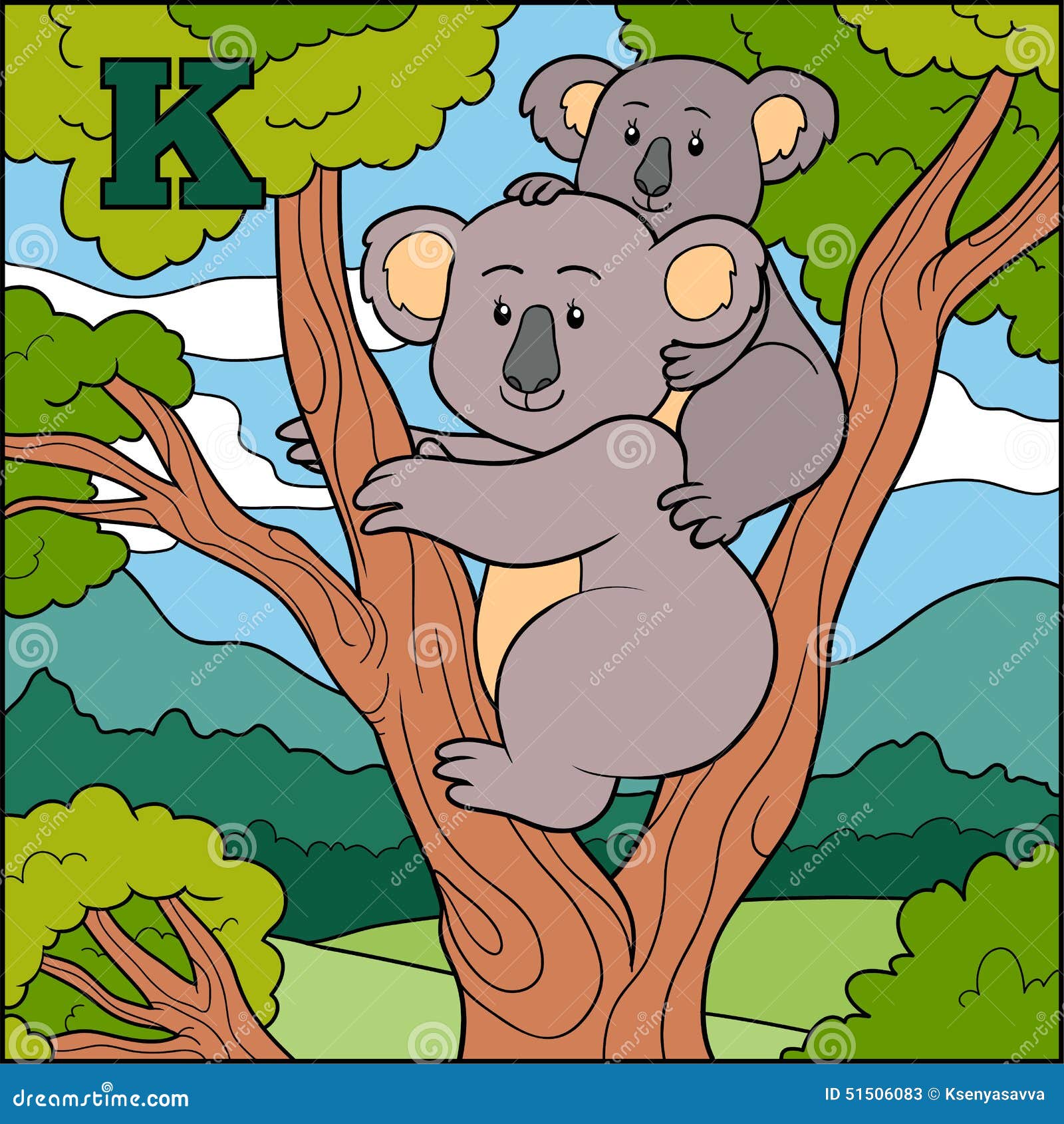 Color Alphabet for Children: Letter K (koala) Stock Vector - Illustration of activity, character: 51506083 Color Alphabet for Children: Letter K (koala) Stock Vector - Illustration of activity, character: 51506083