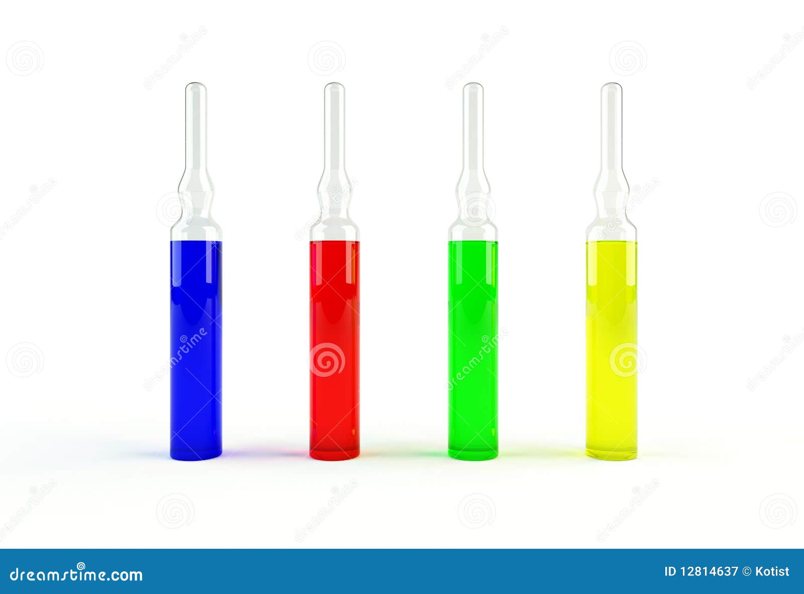 Color ampoule stock illustration. Illustration of flask 12814637