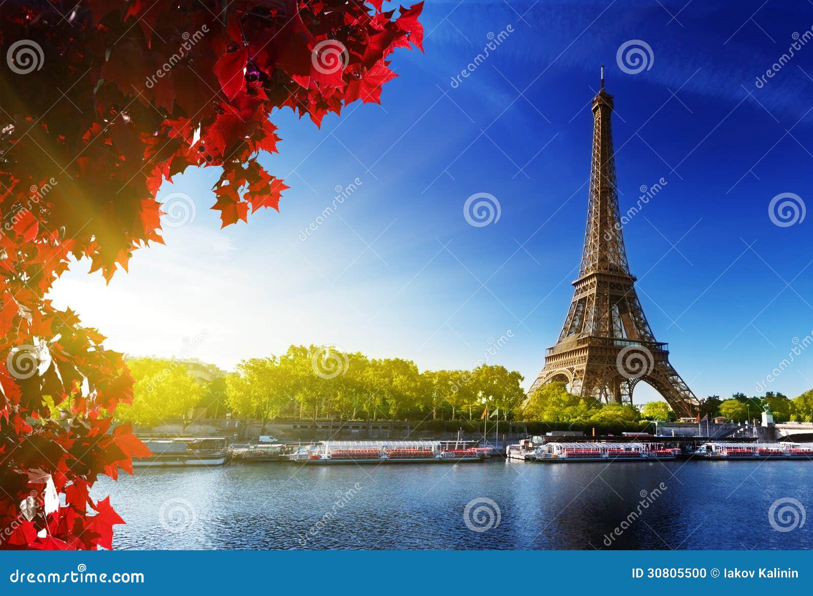 color of autumn in paris