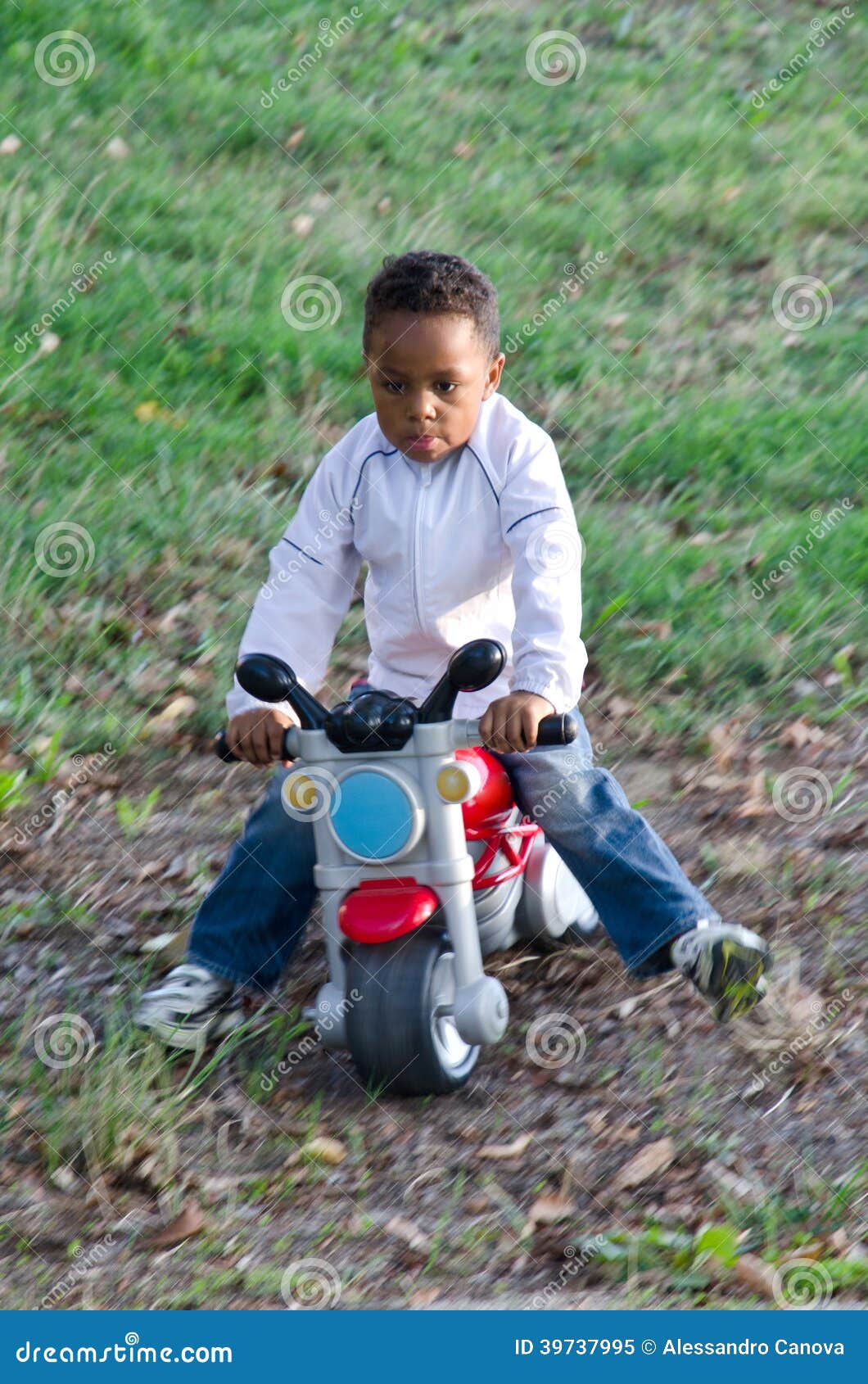 color baby with toy motorcycles
