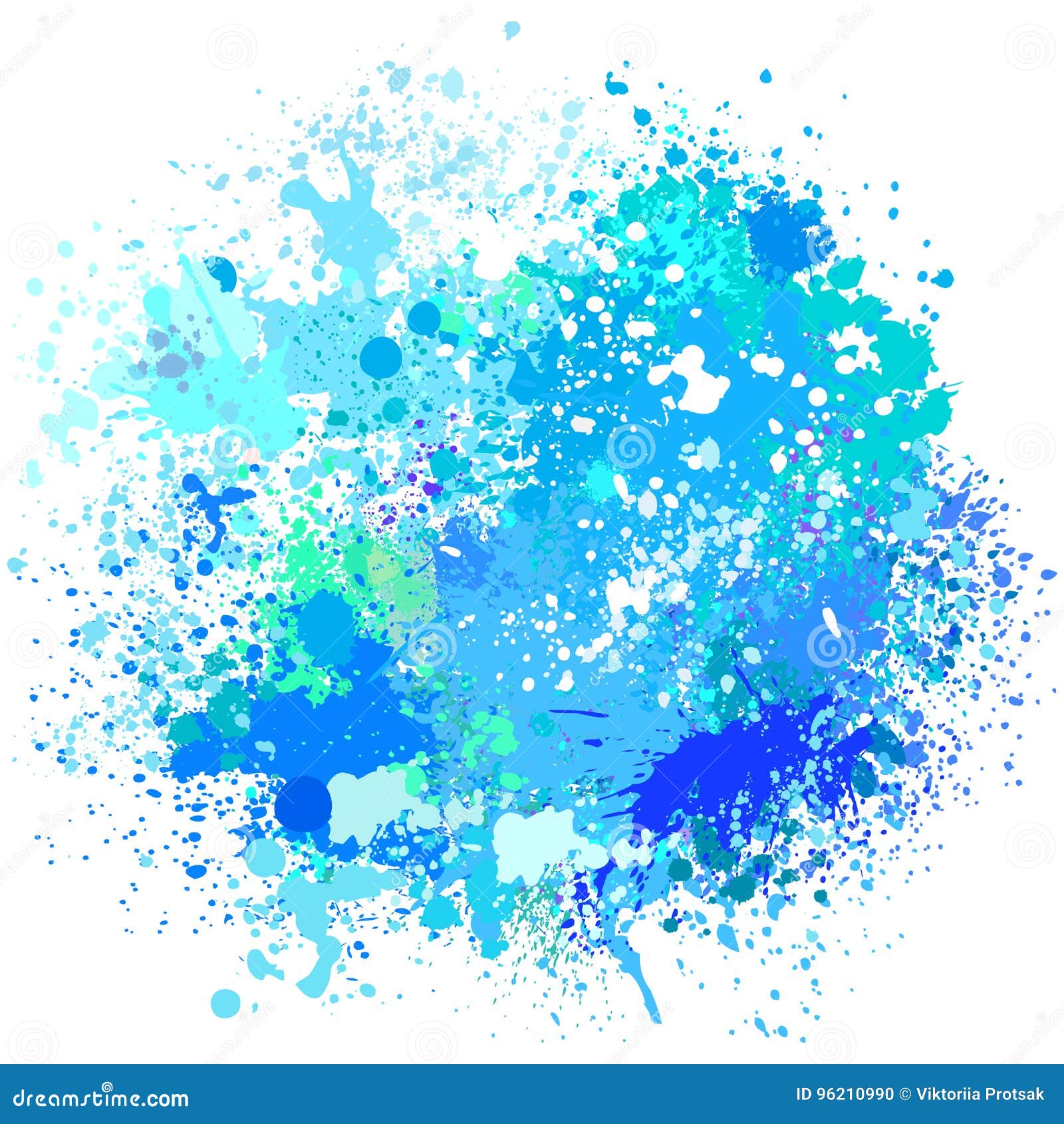 Color Background Of Paint Splashes Stock Vector - Illustration of ...