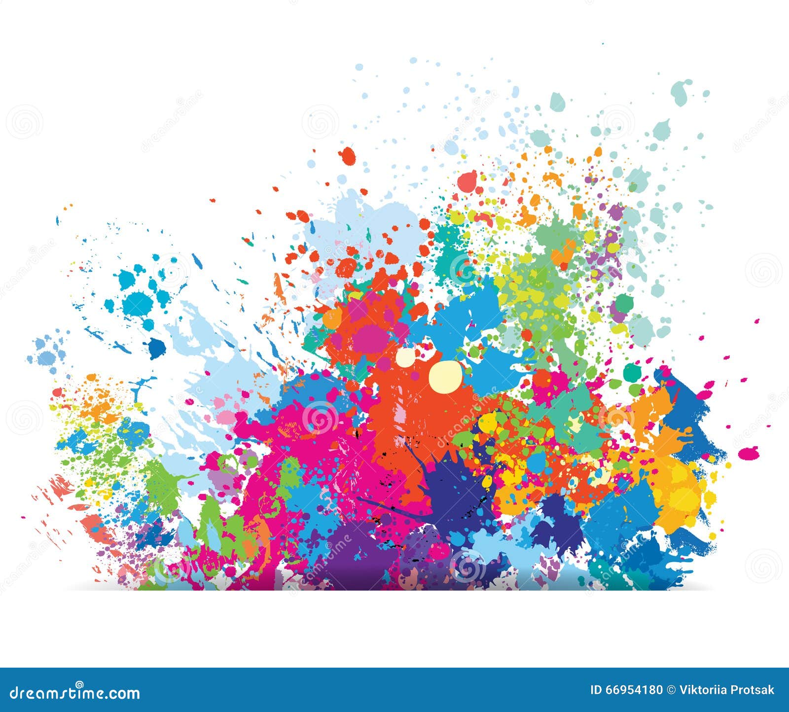 color background of paint splashes