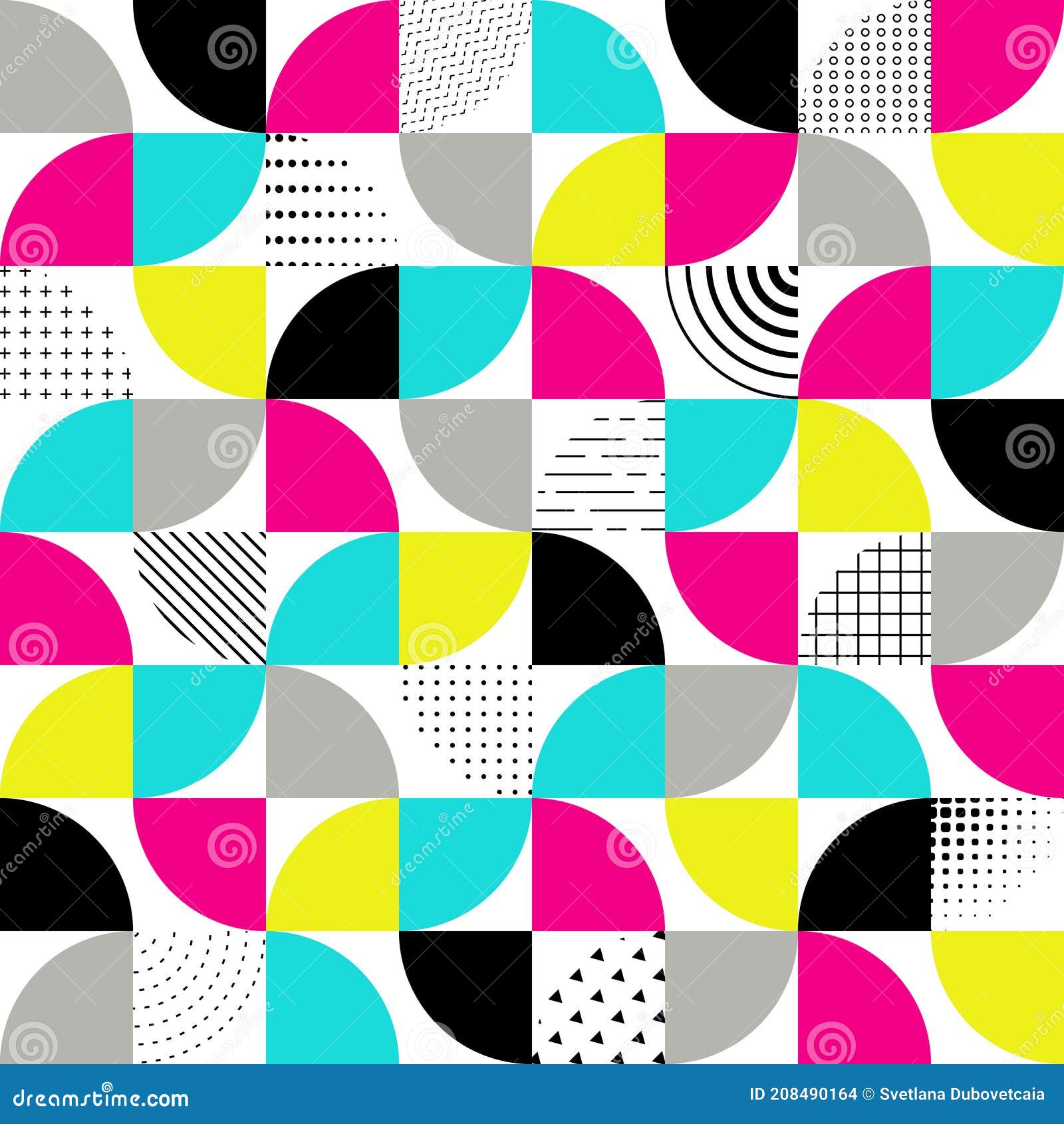 Seamless Geometric Patterns: A Collection of 9 Repeating Designs