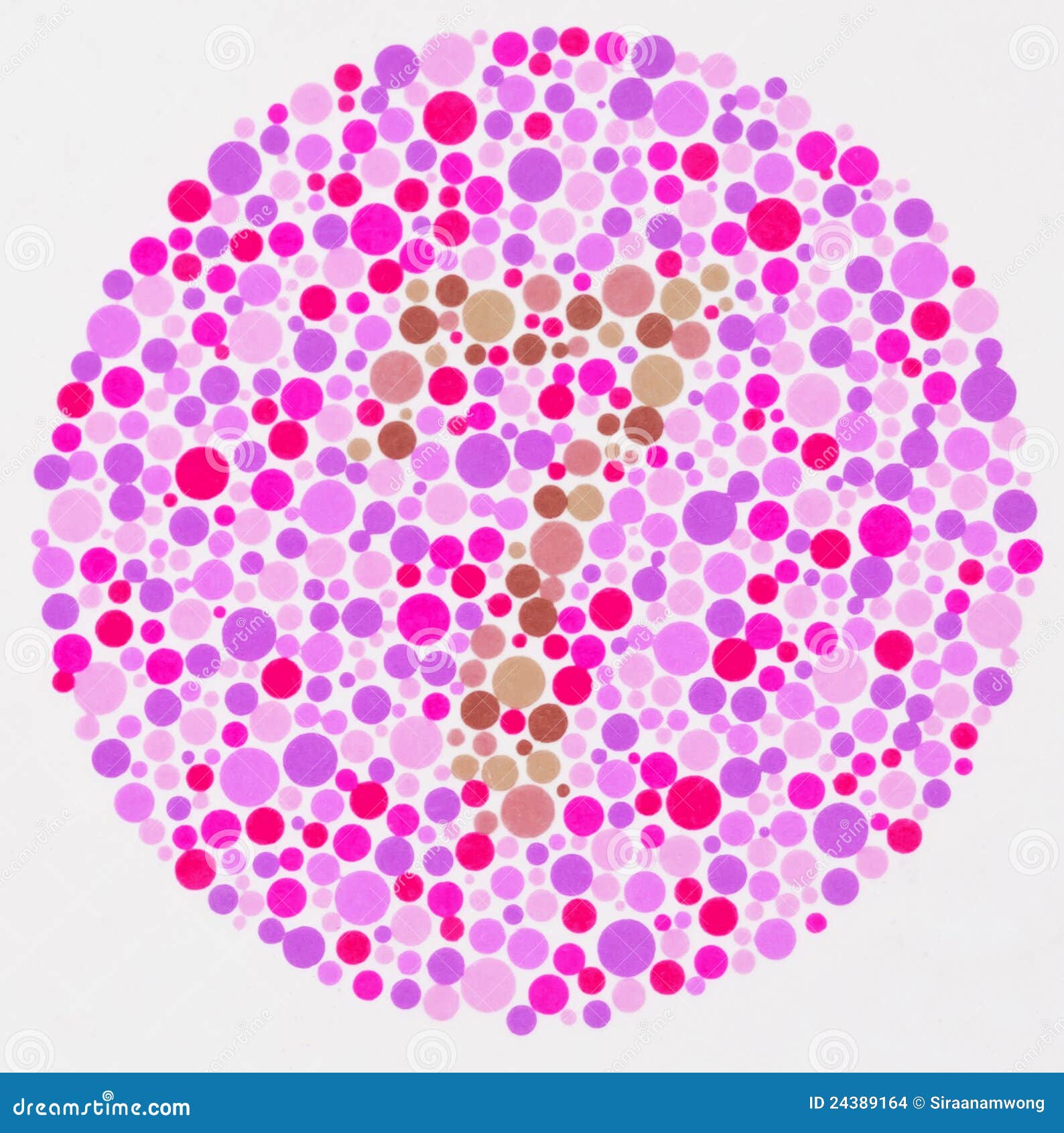 Eye Color Vision Test Chart