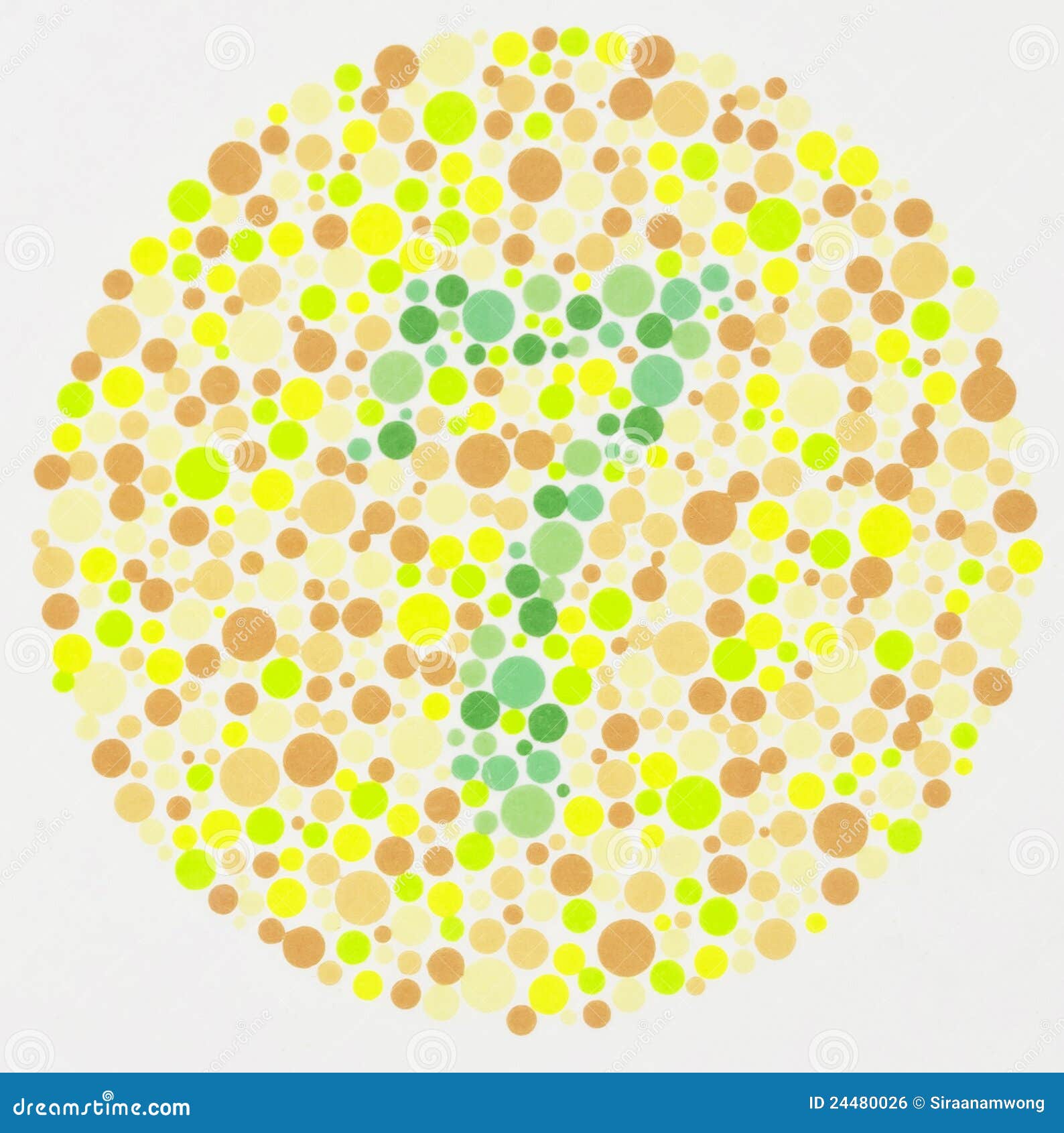 Color Blind Test 7 Stock Photo Image Of Green Background