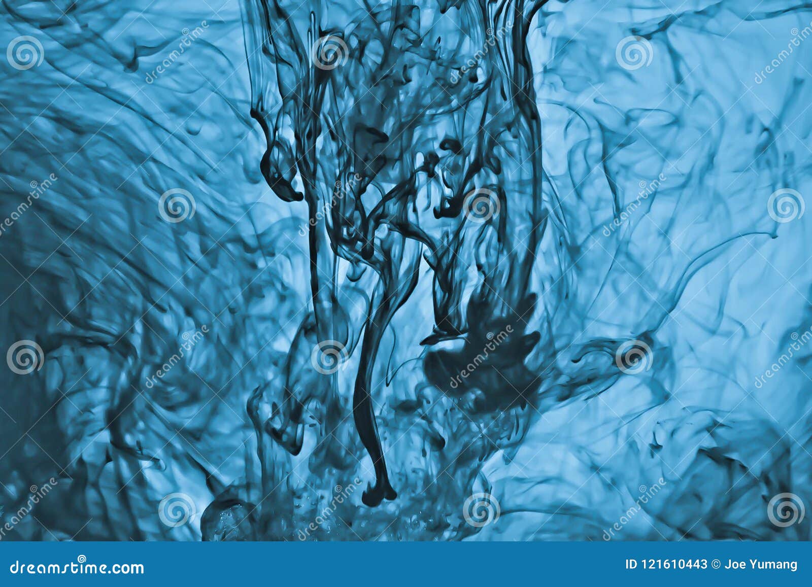 The color of Blue ink drop stock image. Image of life 121610443