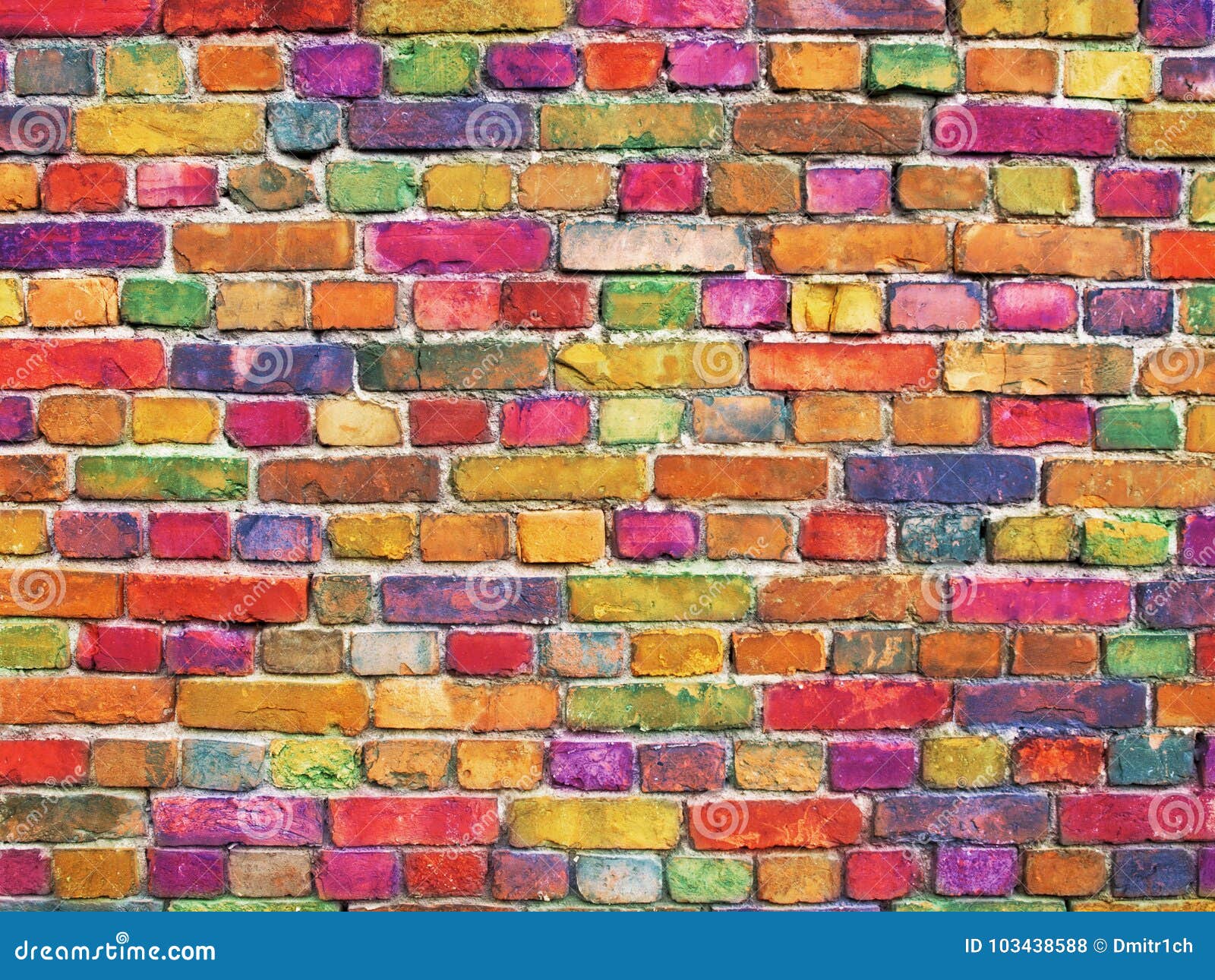 Multicolor Brick Wall, Bright Color Stone Surface Background Stock Photo Image of dirty, urban