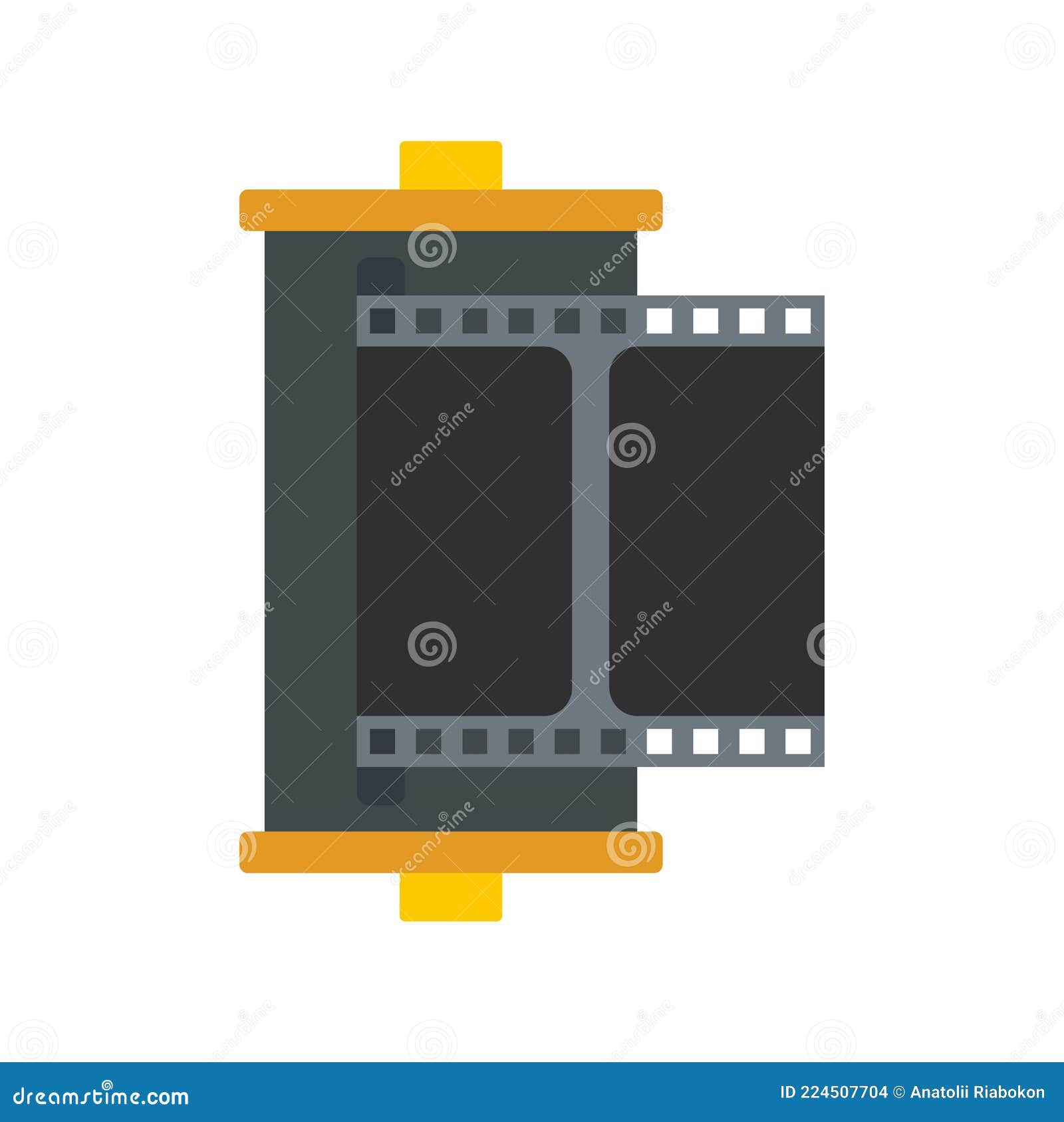 Color Camera Film Icon Flat Isolated Vector Stock Vector - Illustration ...