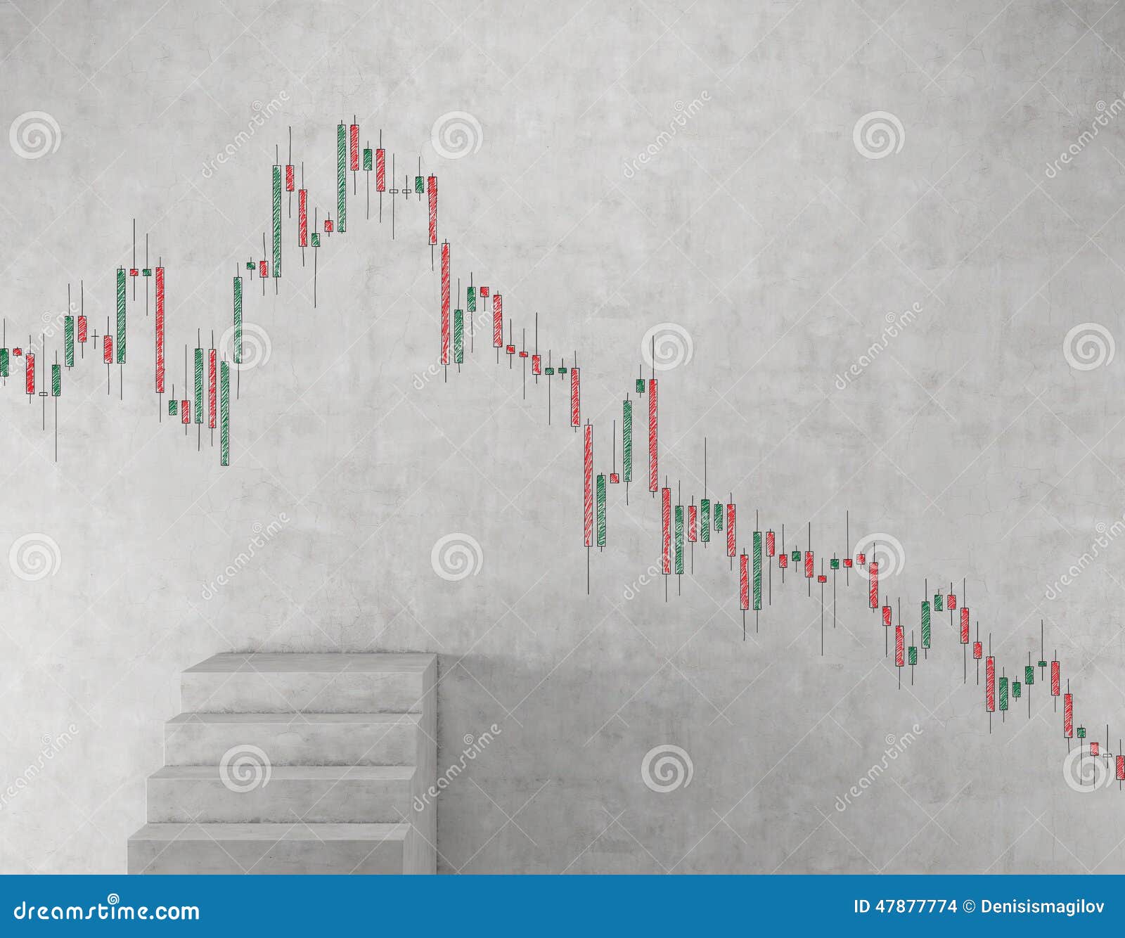 Color candlestick chart stock photo. Image of commercial 47877774