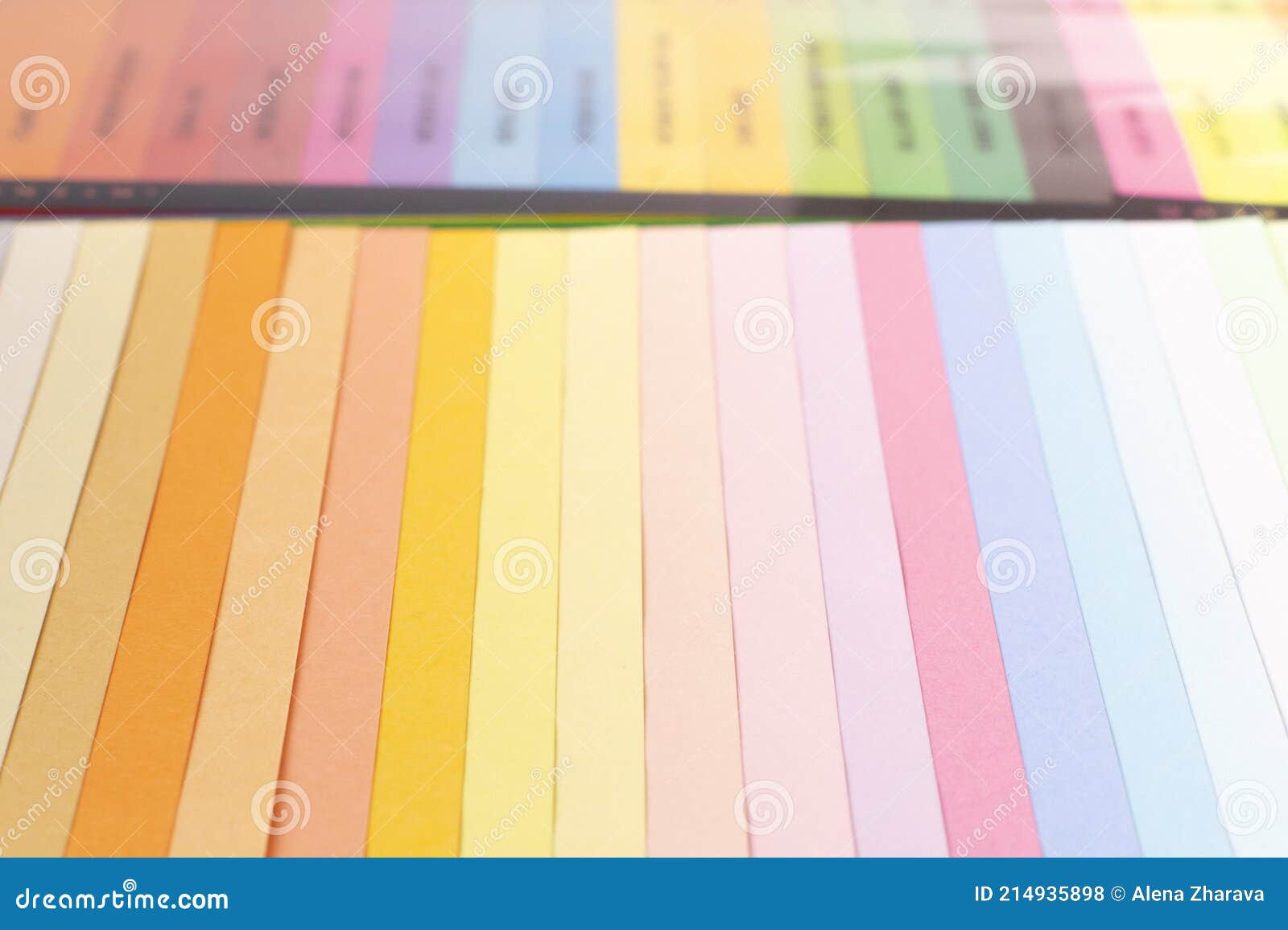 Color Card Palette, Samples for Colour Definition. Guide of Paint