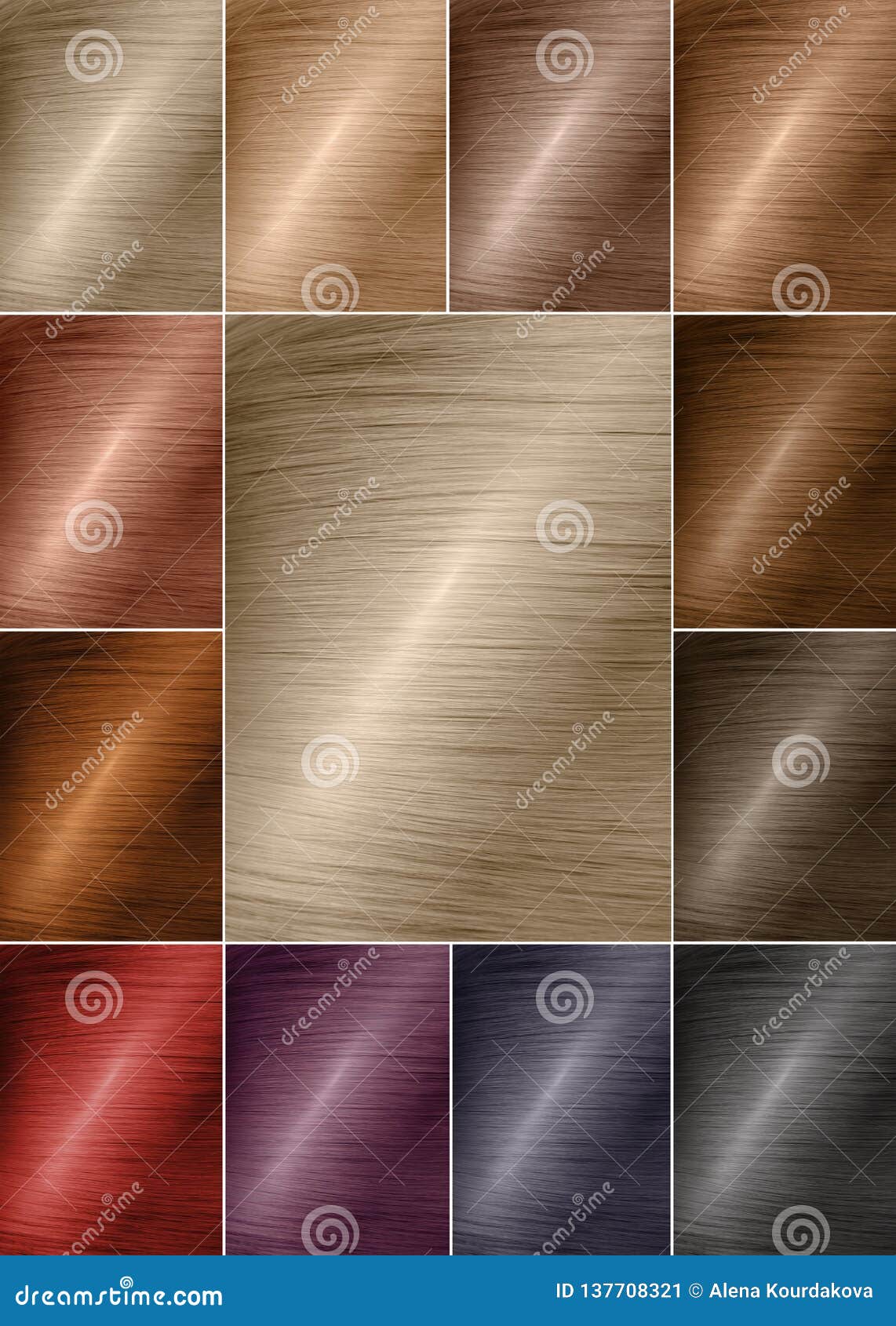 Hair Color Palette Chart