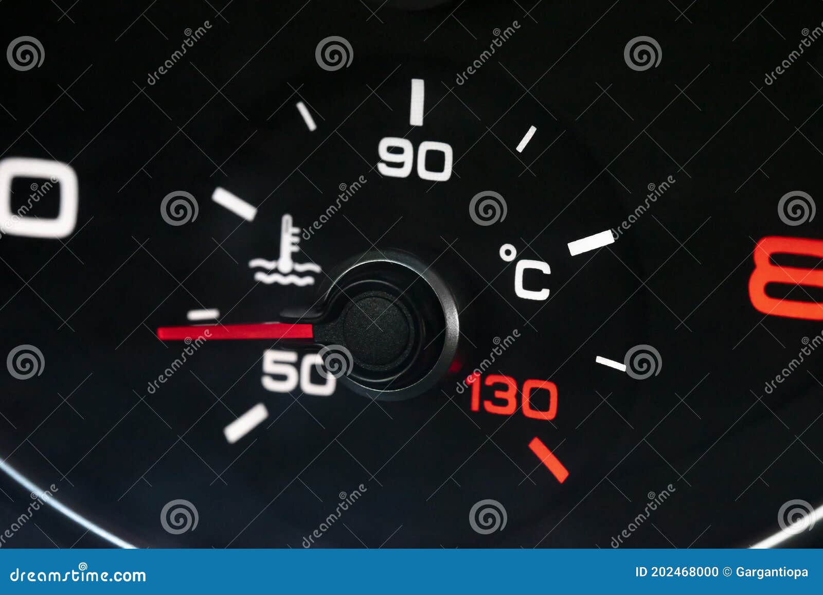 Car Coolant Temperature Indicator Royalty-Free Stock Photography ...