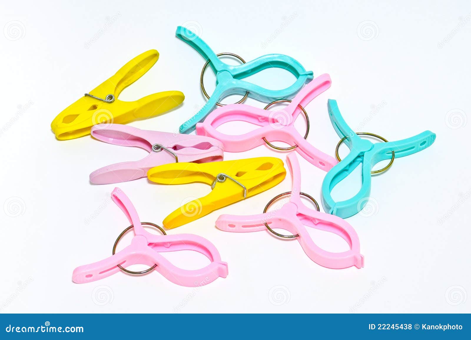 Color clothes pins stock photo. Image of hanging, household 22245438