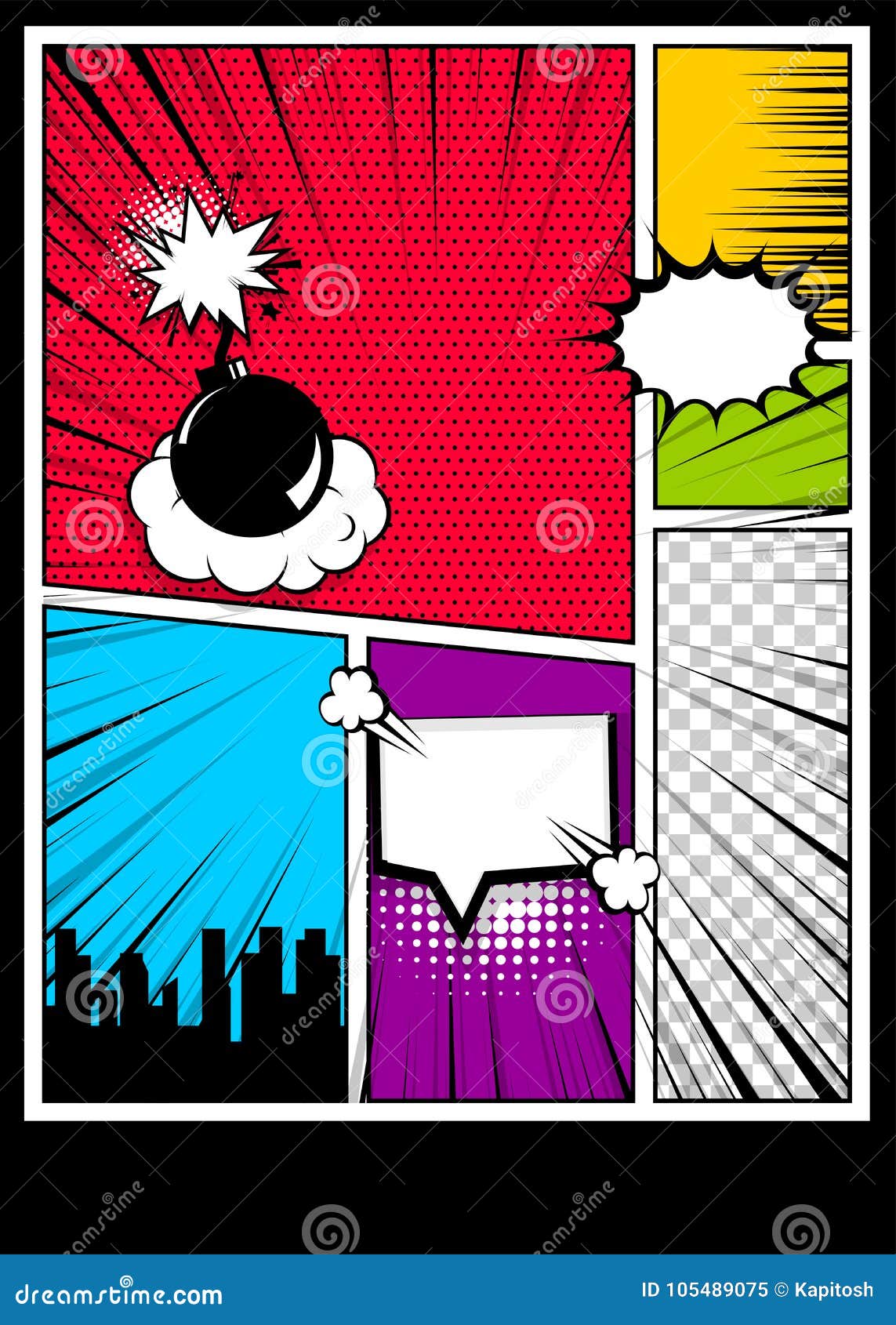 Color Comics Book Cover Vertical Backdrop Stock Vector - Illustration of frame, sketch: 105489075 Color Comics Book Cover Vertical Backdrop Stock Vector - Illustration of frame, sketch: 105489075
