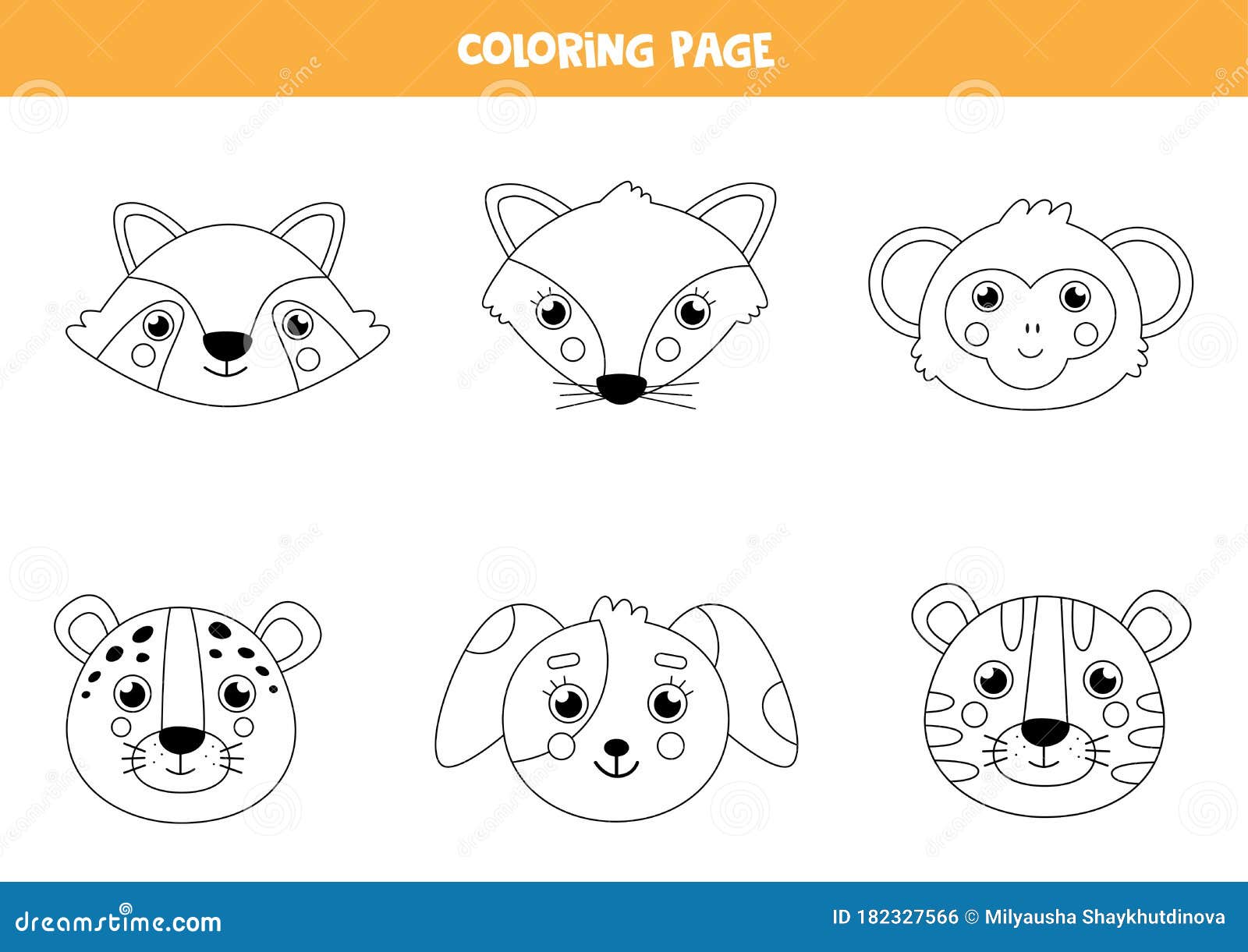 coloring pages of childrens faces