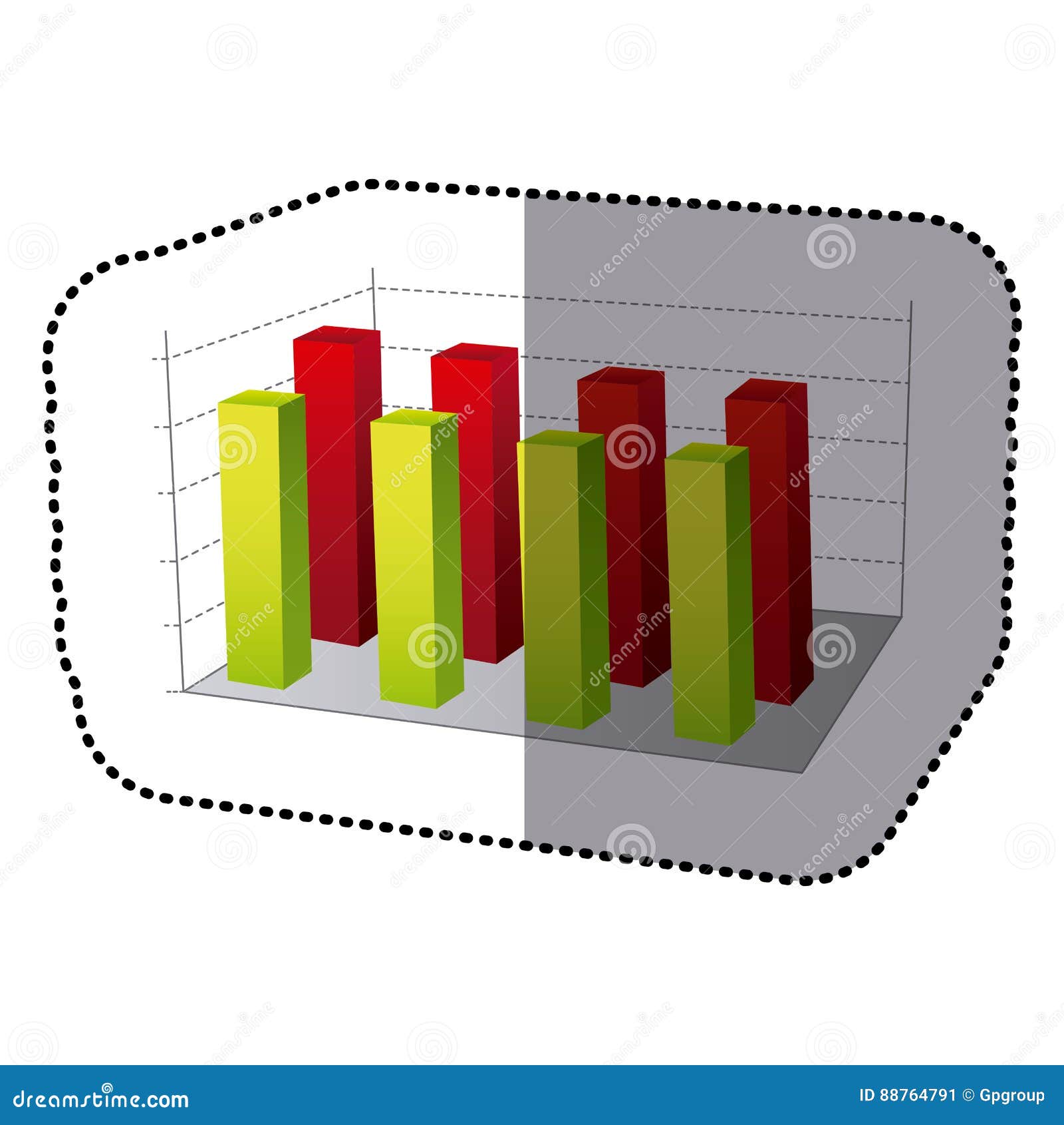 color data statistic graphics concepto