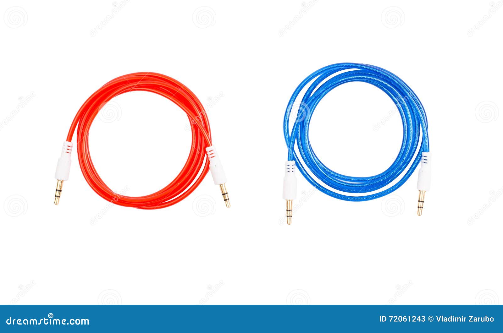 Color De Jack Del Cable De Audio En a Imagen de archivo Imagen de