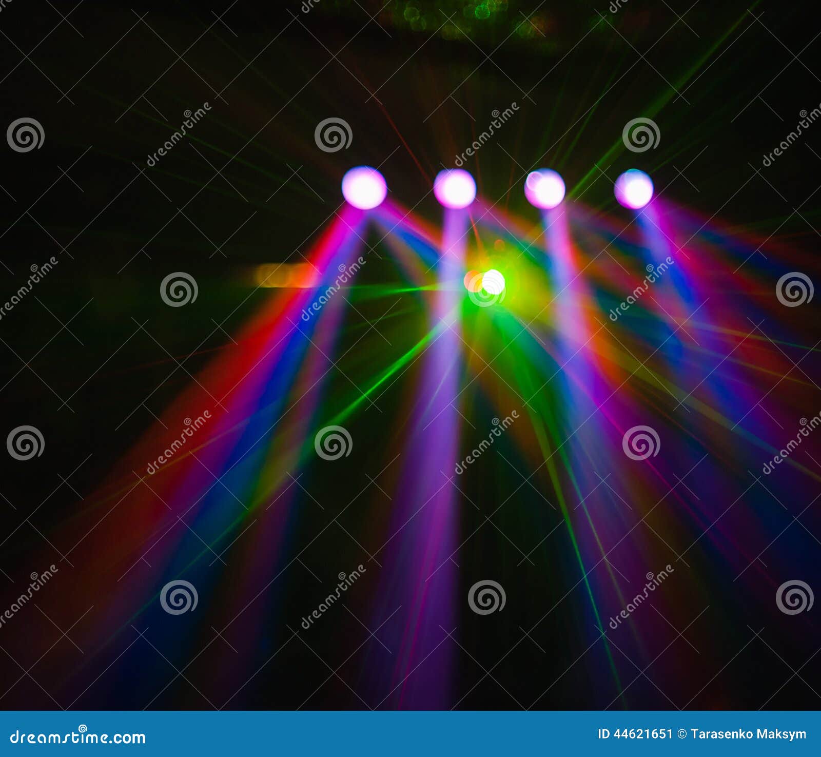 Color Disco Club Light with Effects and Laser Show Stock Image Image