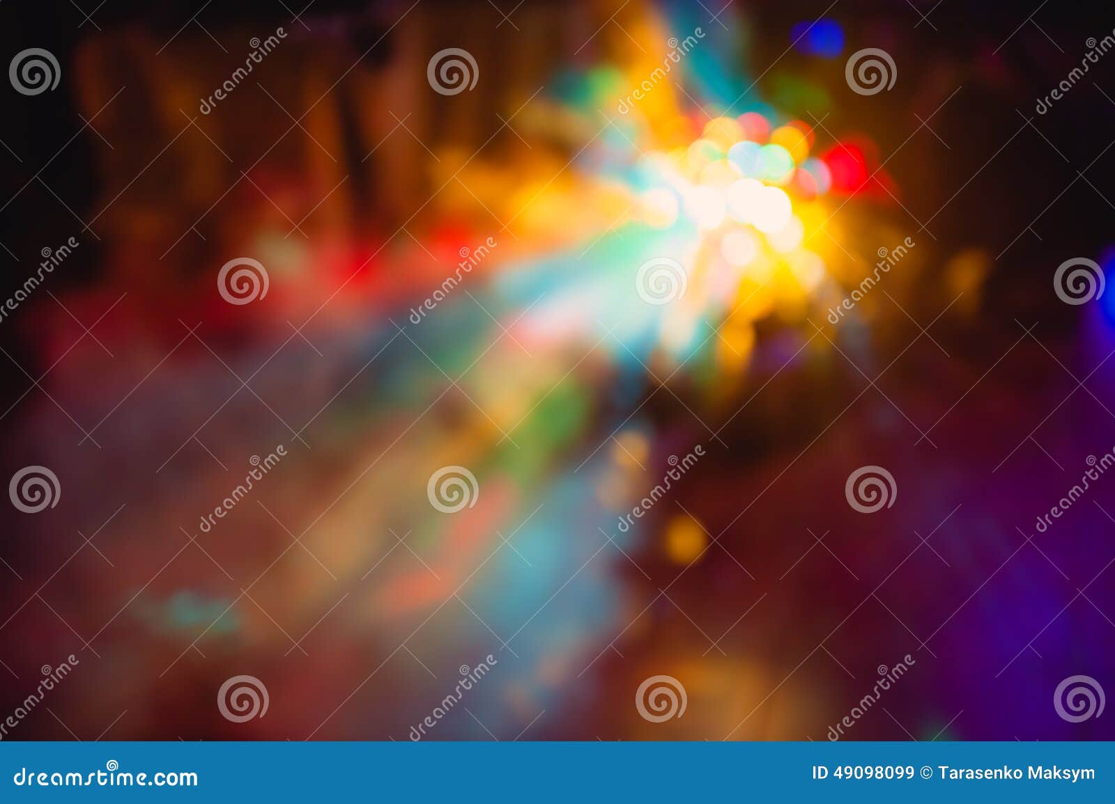 Color Disco Club Light Special Effects and Laser Show Stock Image