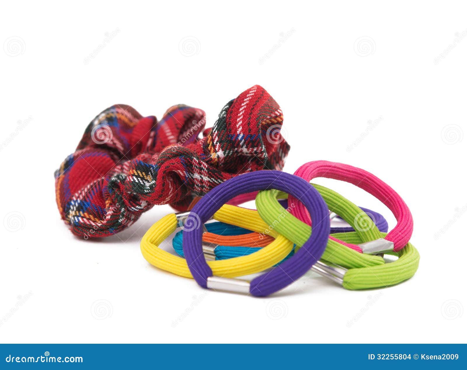 Color Elastic Bands for Hair Stock Photo Image of pattern, round