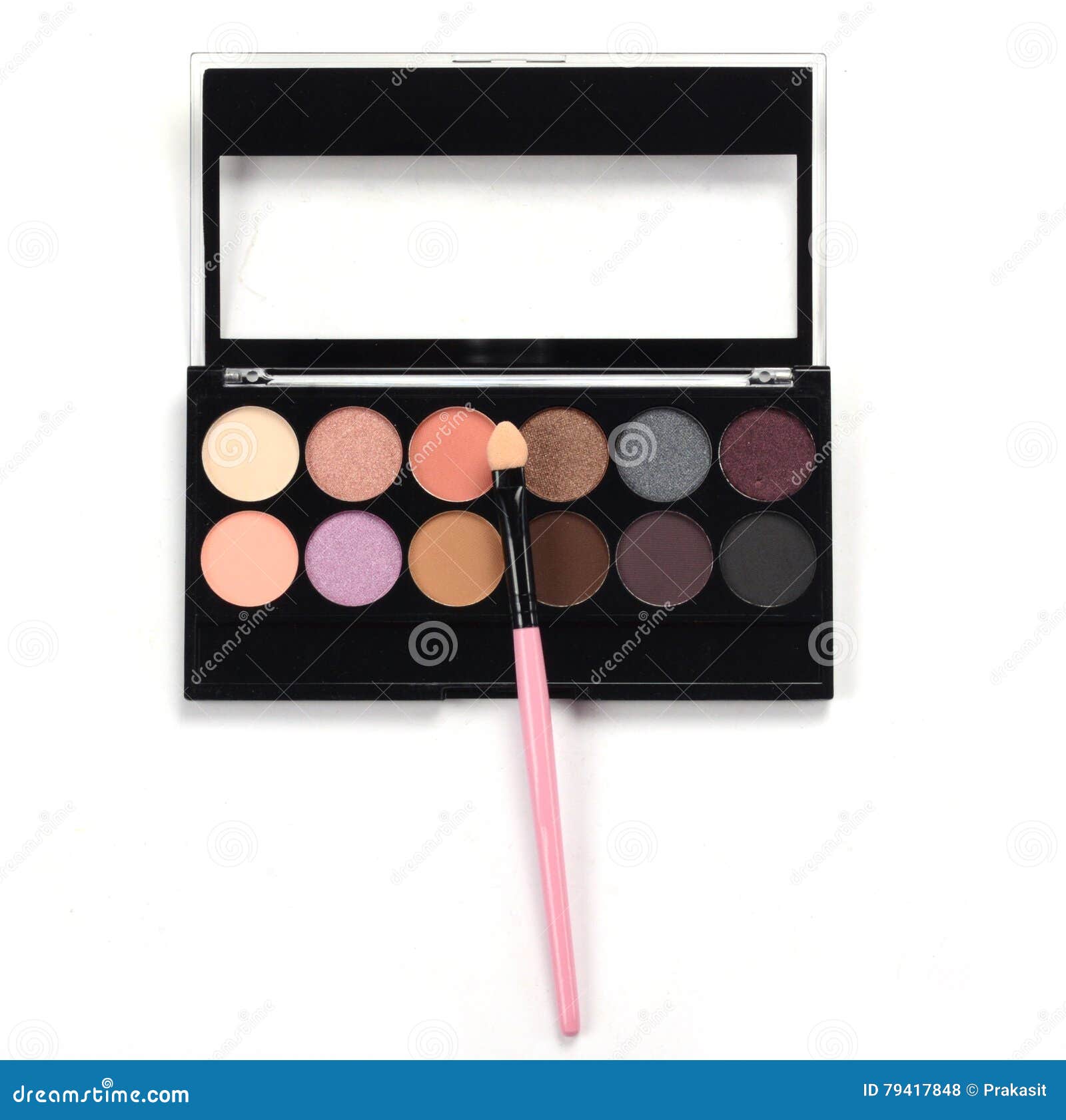 Set Of Color Eyeshadows And Blush Palettes RoyaltyFree Stock