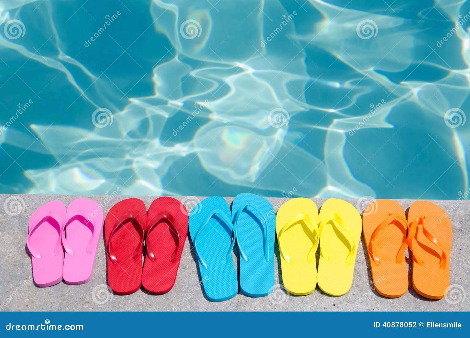 color flip flops