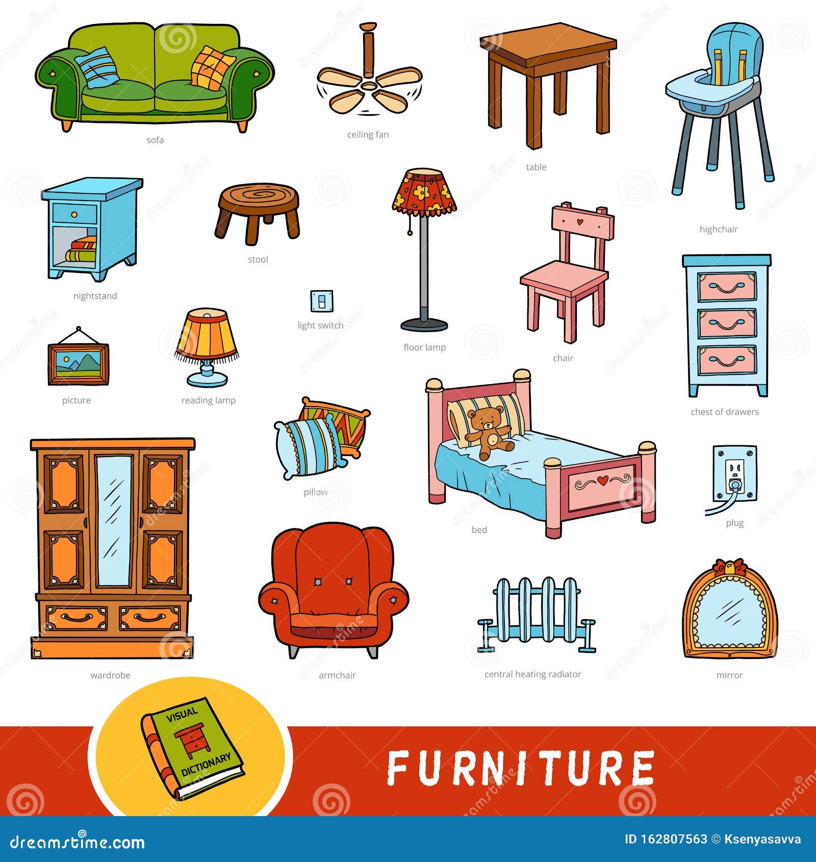 https://thumbs.dreamstime.com/z/color-furniture-set-collection-vector-items-names-english-cartoon-visual-dictionary-kids-162807563.jpg