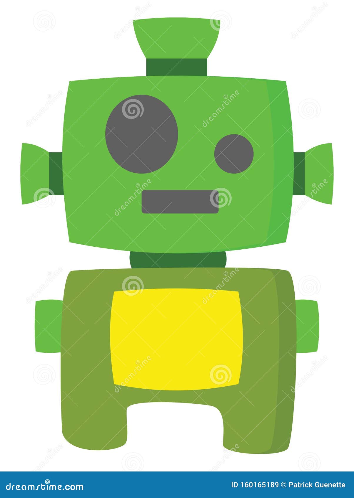 Green Robot, Vector or Color Illustration Stock Vector - Illustration ...