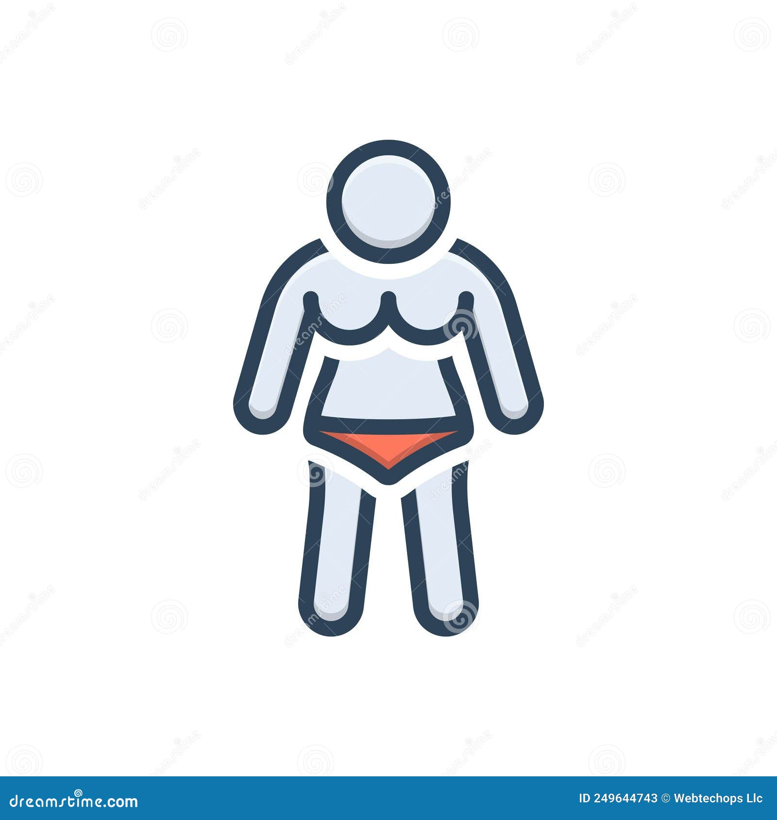 Color Illustration Icon For Busty And Adult Stock Vector Illustration Of Adult Model 249644743 