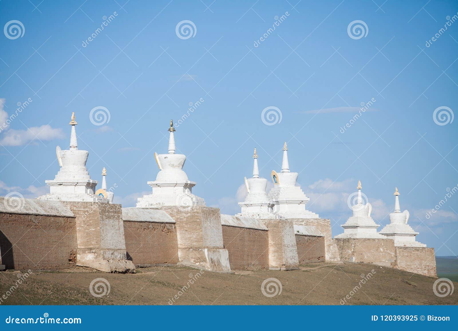Buddhist stupa in Mongolia stock image. Image of historic 120393925