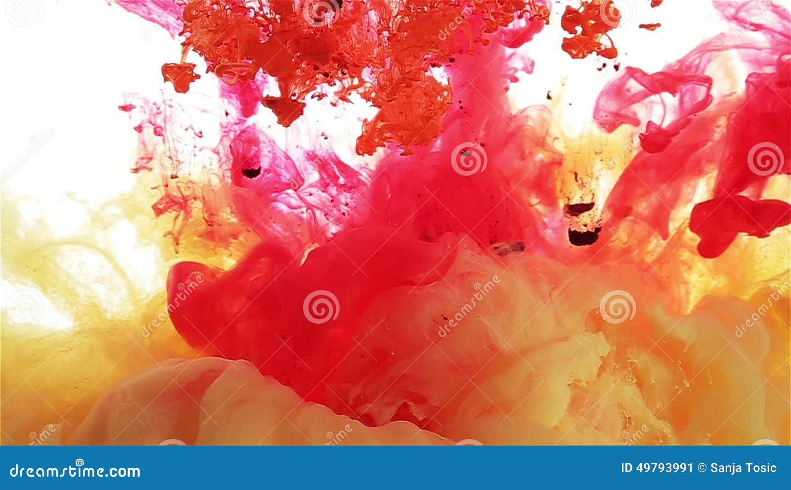 Color Ink Drop in Water. Yellow. Red, Orange, Violet Color Spread Stock  Video - Video of colorful, carmine: 49793991