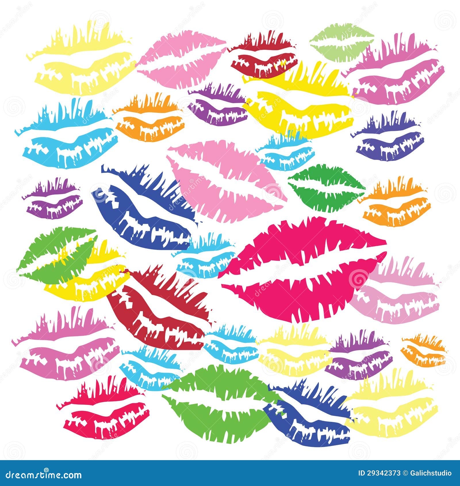 Color kiss stock vector. Illustration of kiss, desire 29342373