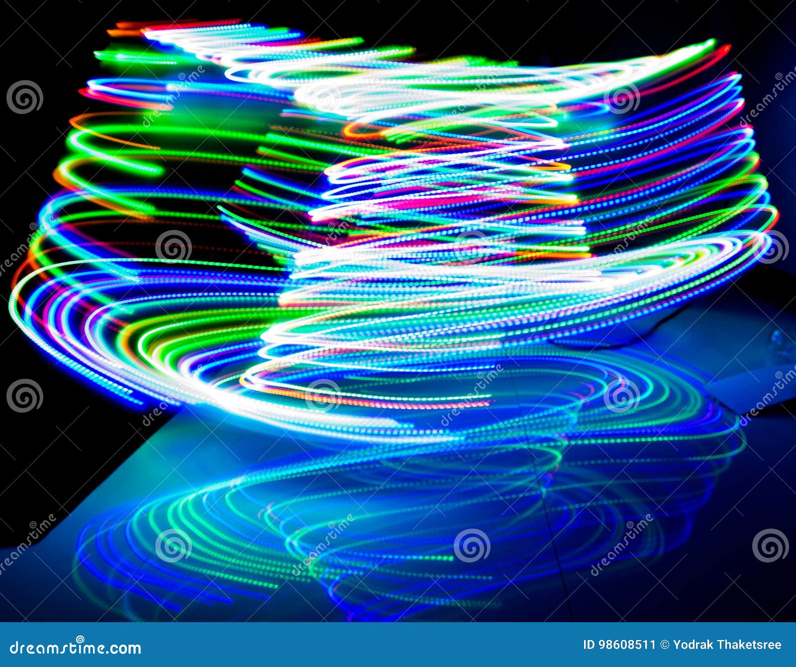 color line`s bluried bokeh color