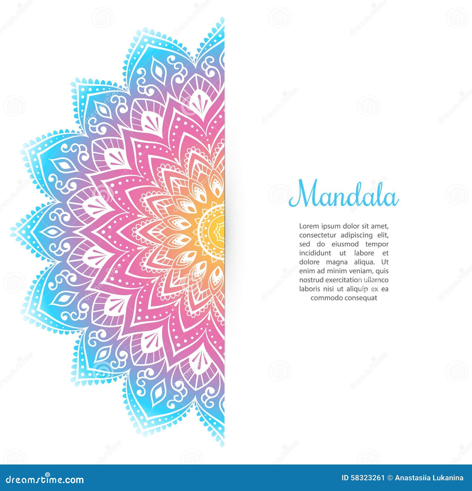 color mandala background template