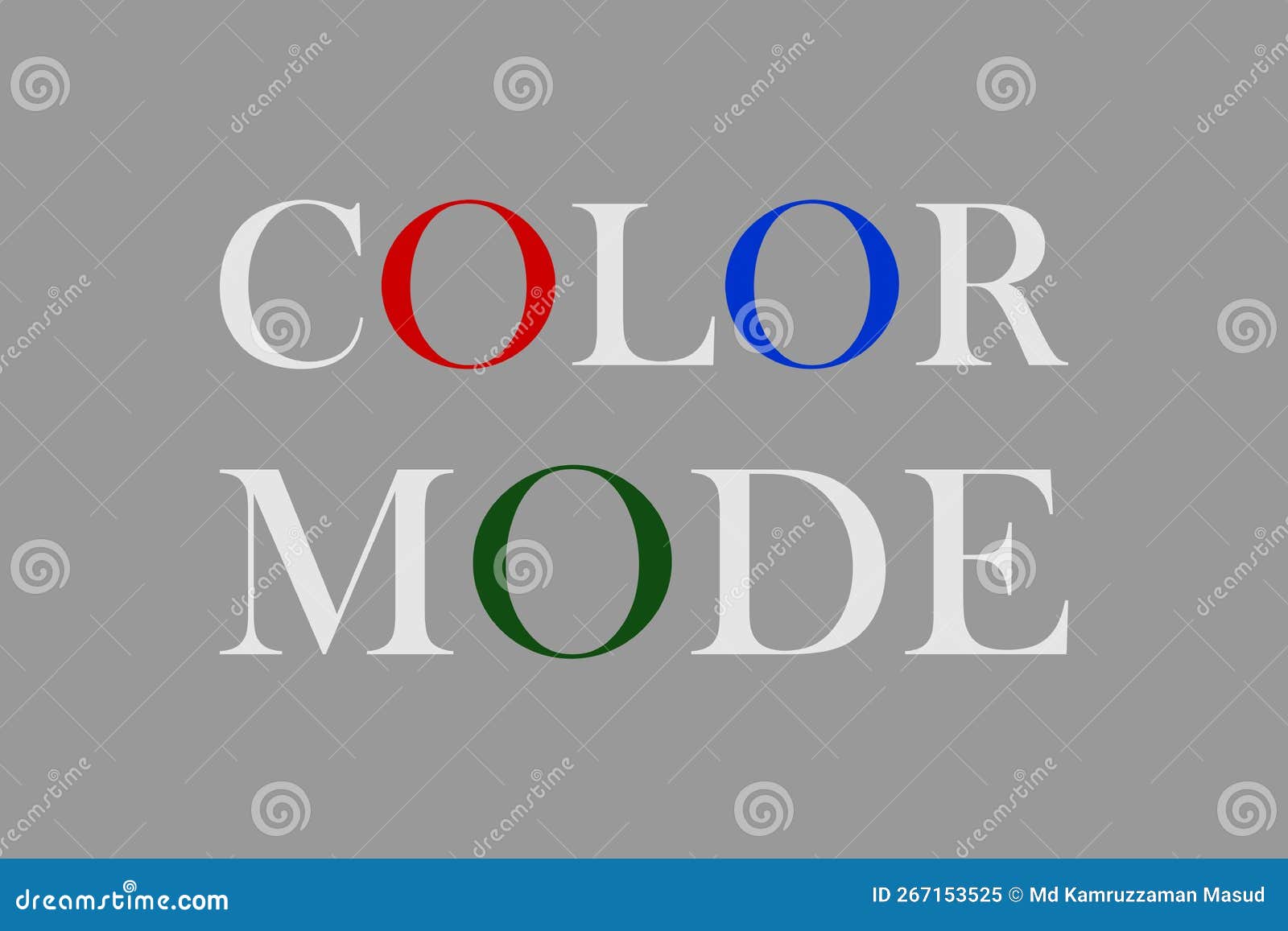 color mode text  t-shirt . multicolor typography  .