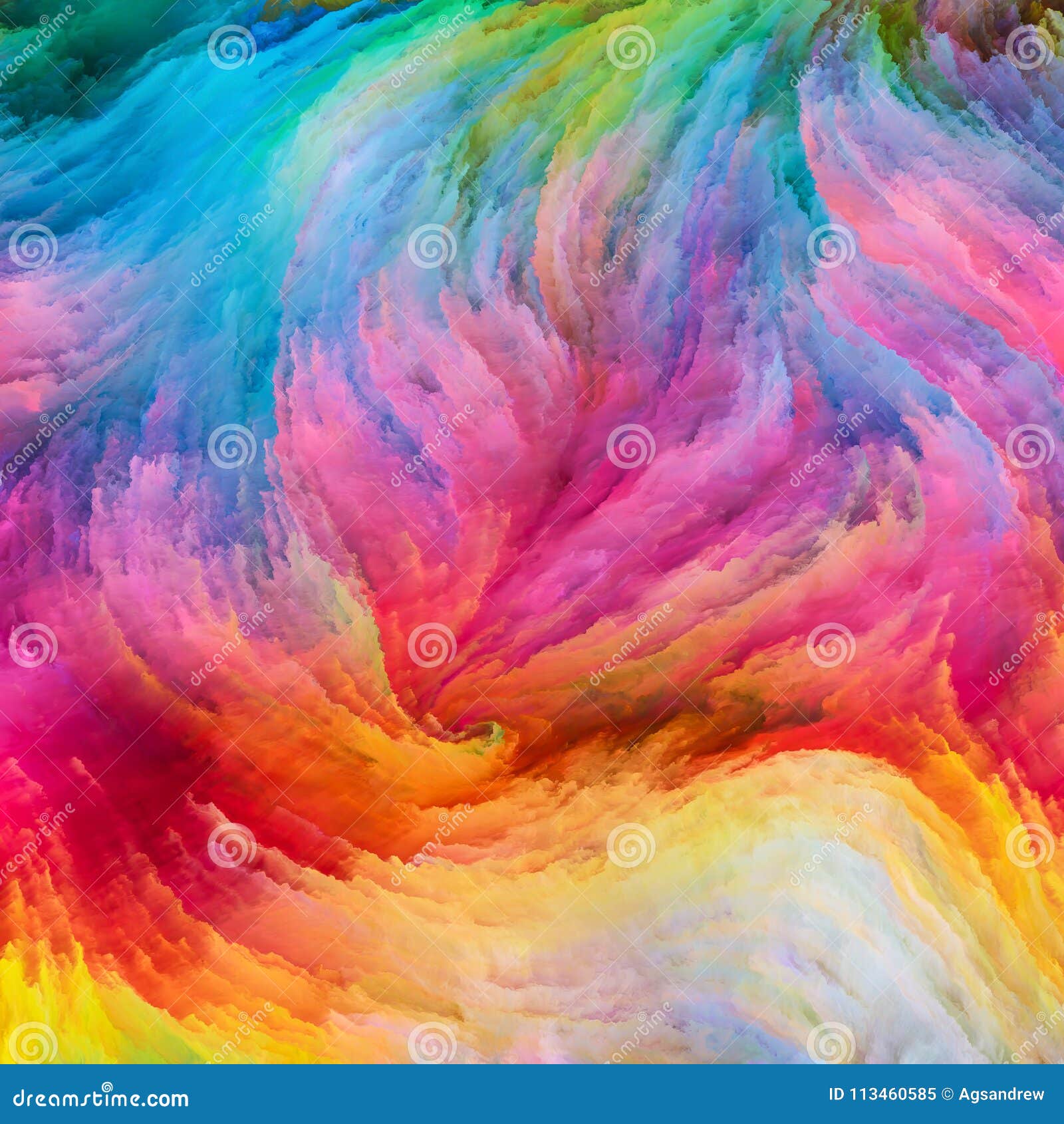 Dance of Colorful Paint stock illustration. Illustration of streak