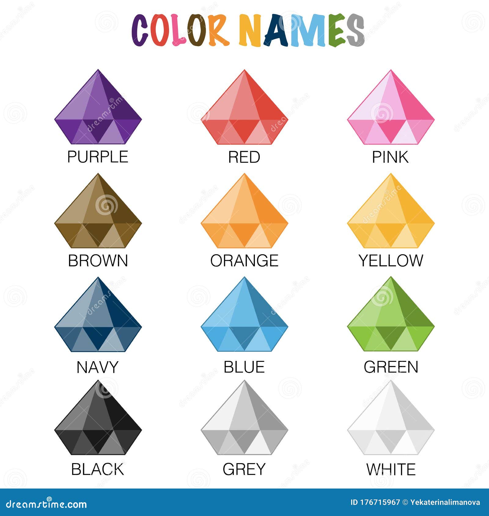 color-names-educaional-worksheet-for-preschool-stock-vector-illustration-of-educational-cute