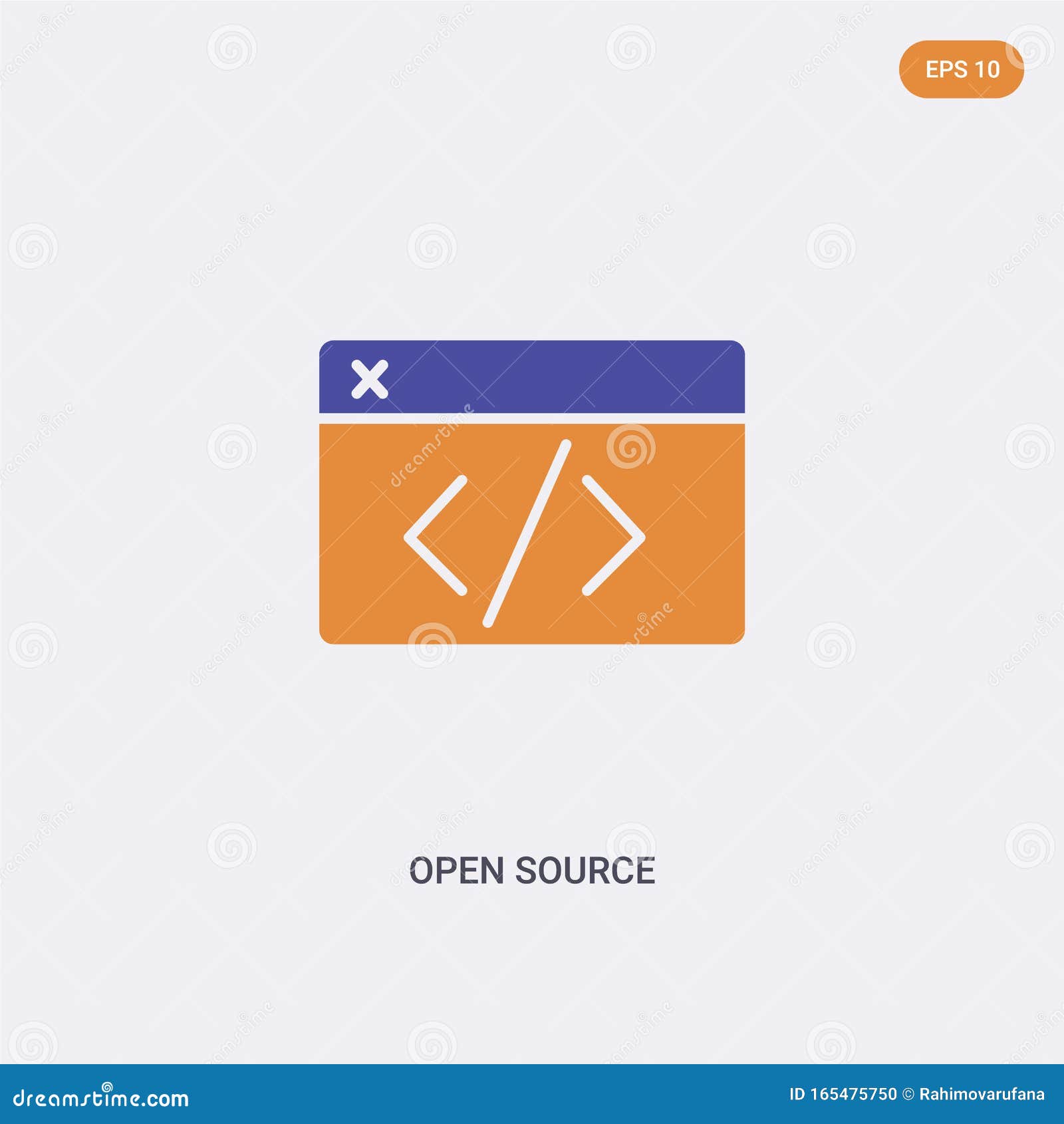 Download 2 Color Open Source Concept Vector Icon. Isolated Two ...