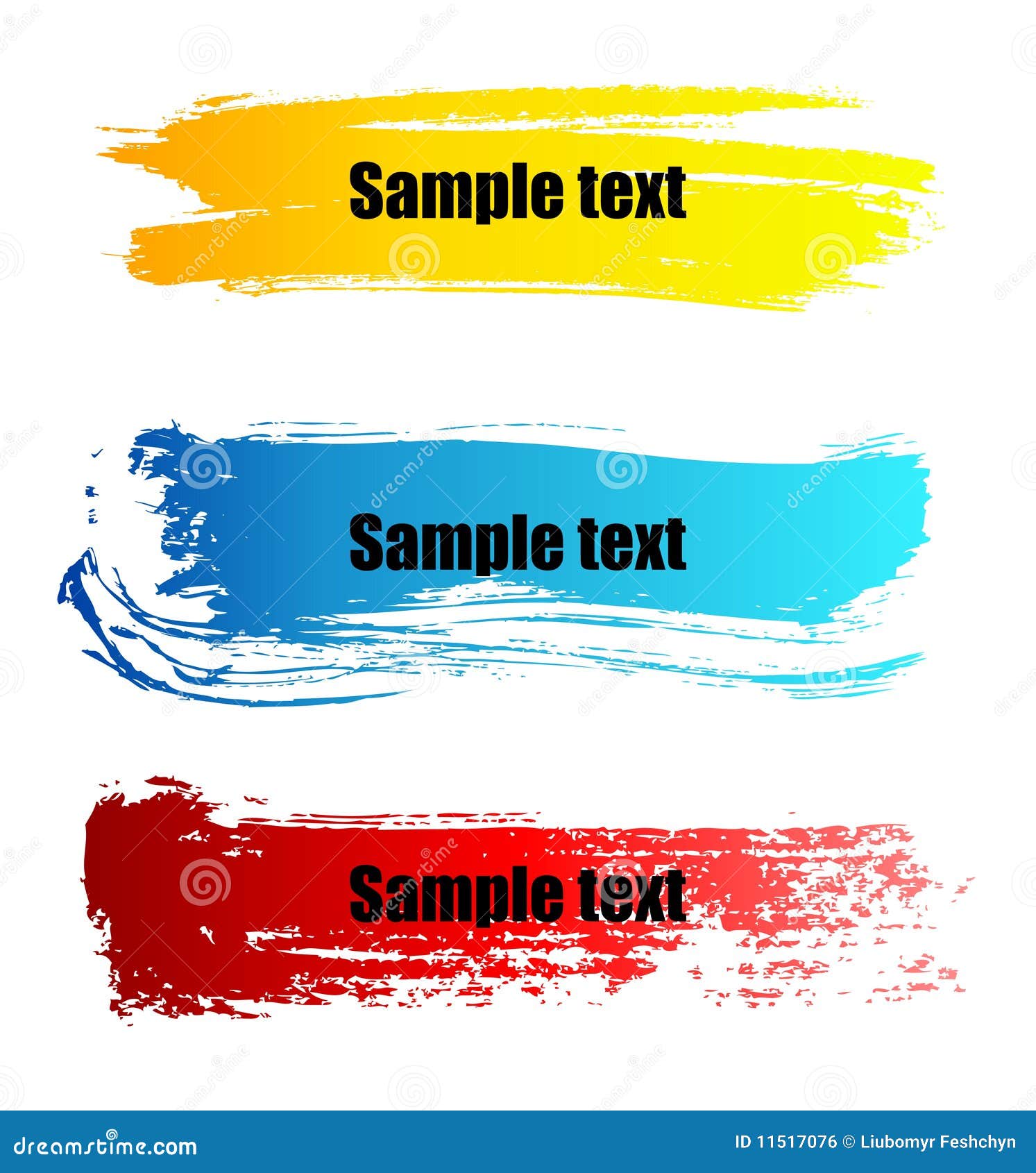 Color paint grunge banners stock vector. Illustration of grunge - 11517076