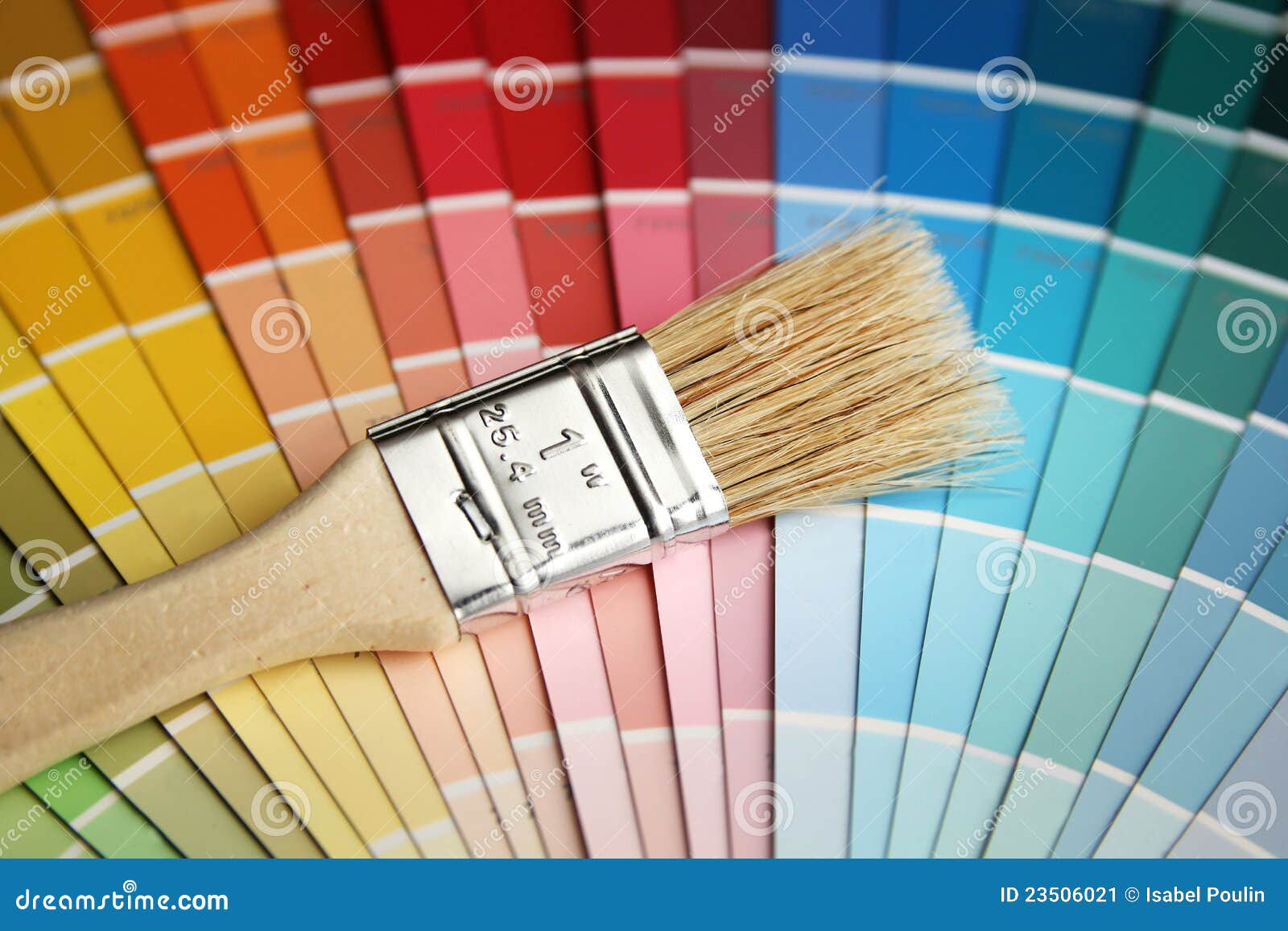 Color palette and brush stock image. Image of decorator 23506021