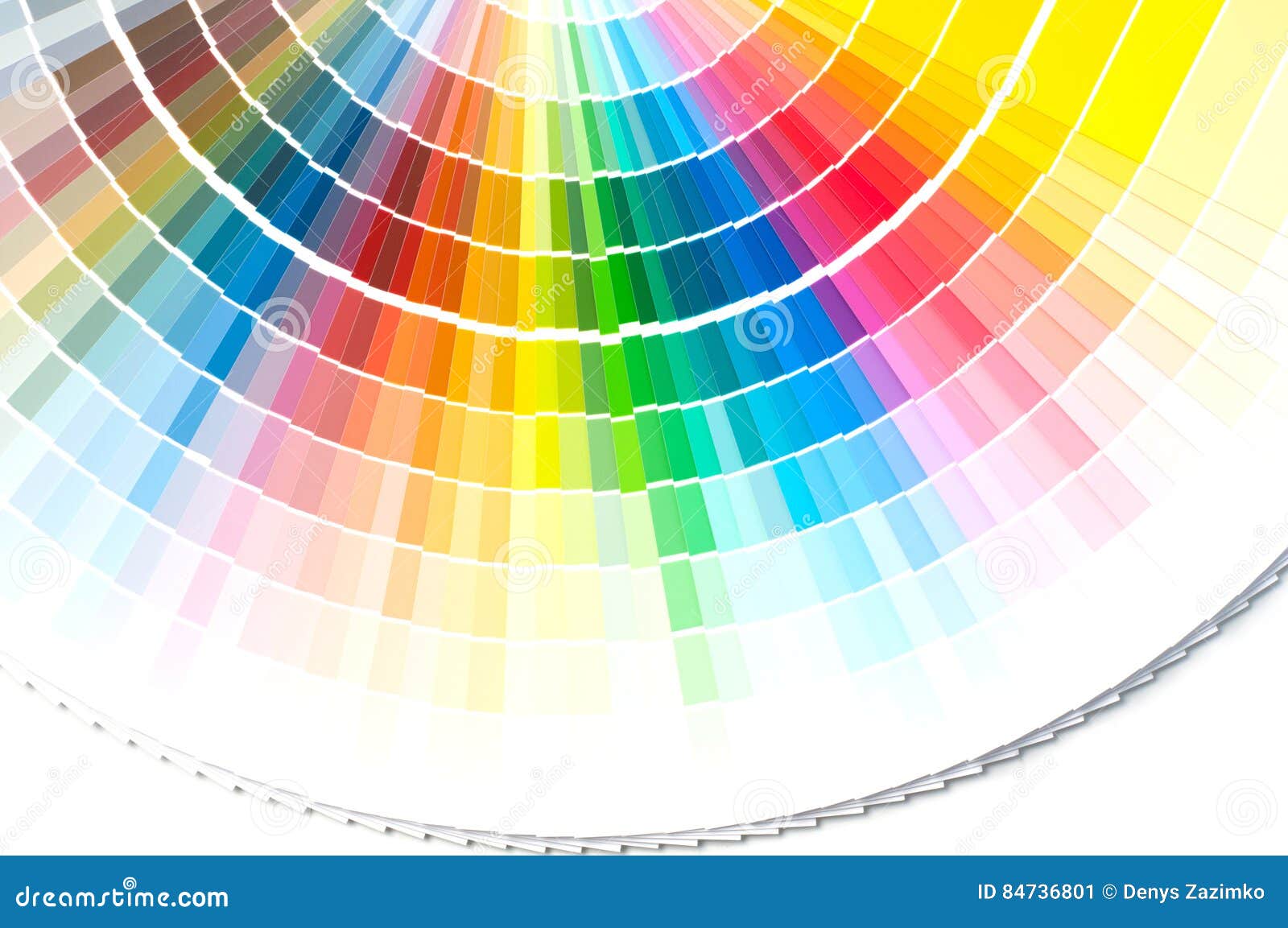 Color Palette, Color Guide, Paint Samples, Color Catalog Stock Image
