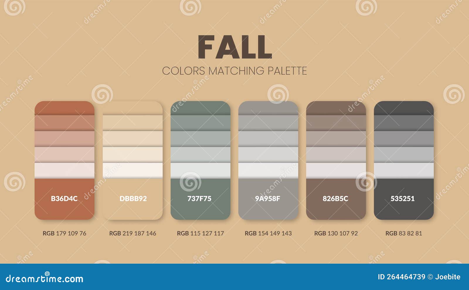 Color Palette In Shades Of Brown Colour Theme Collections Color