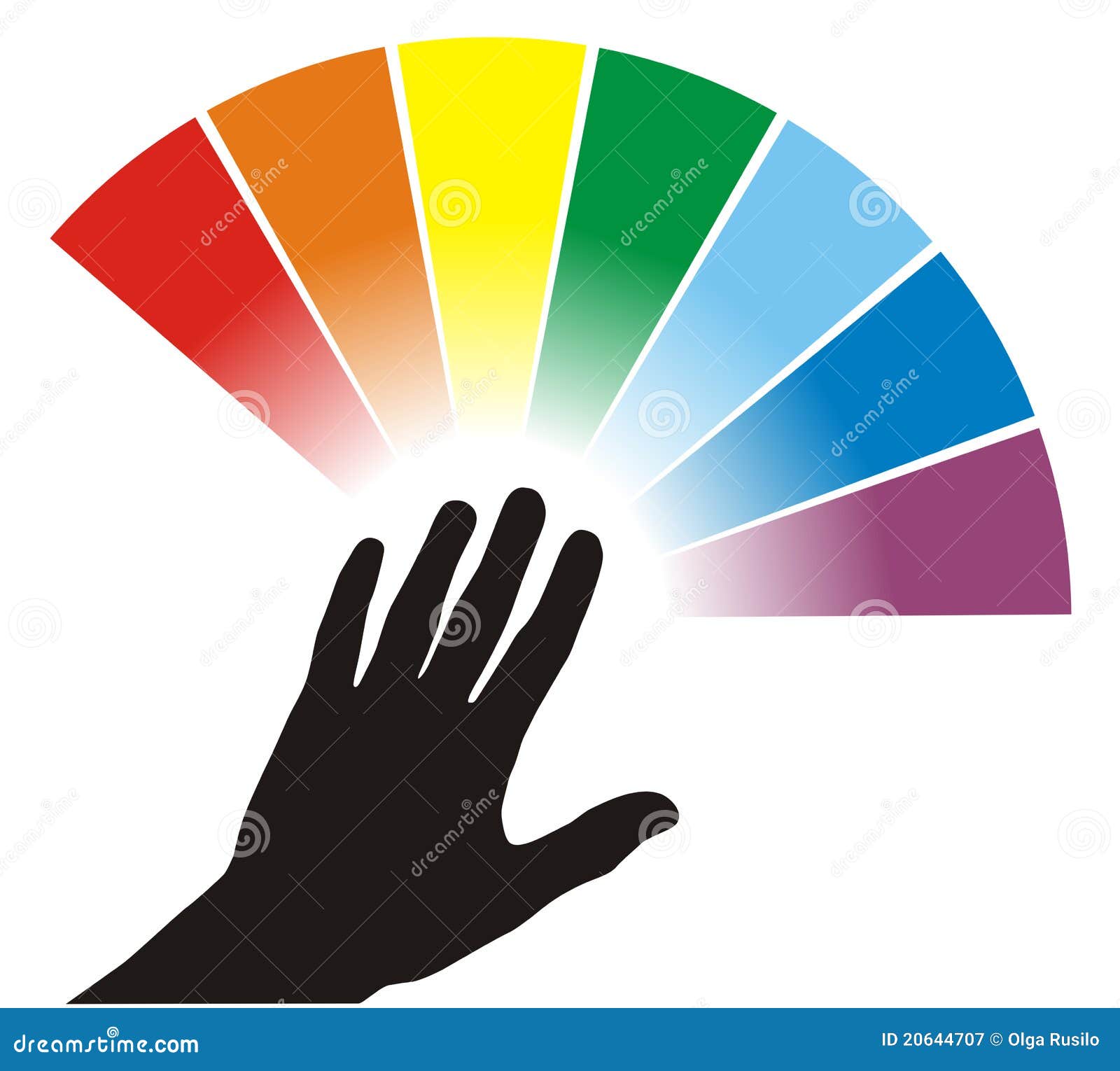 Color palette illustration stock vector. Illustration of circle 20644707