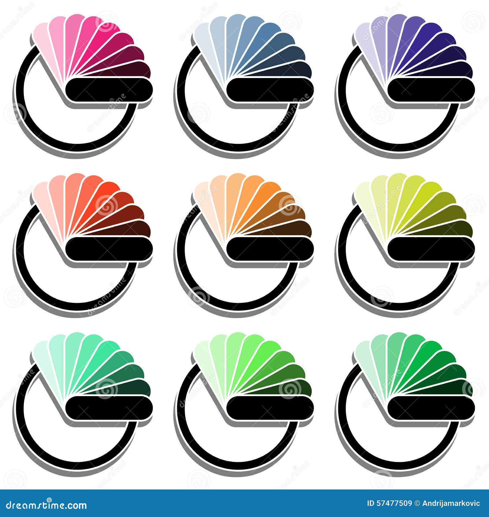 Color Palette stock vector. Illustration of icon, colorful 57477509