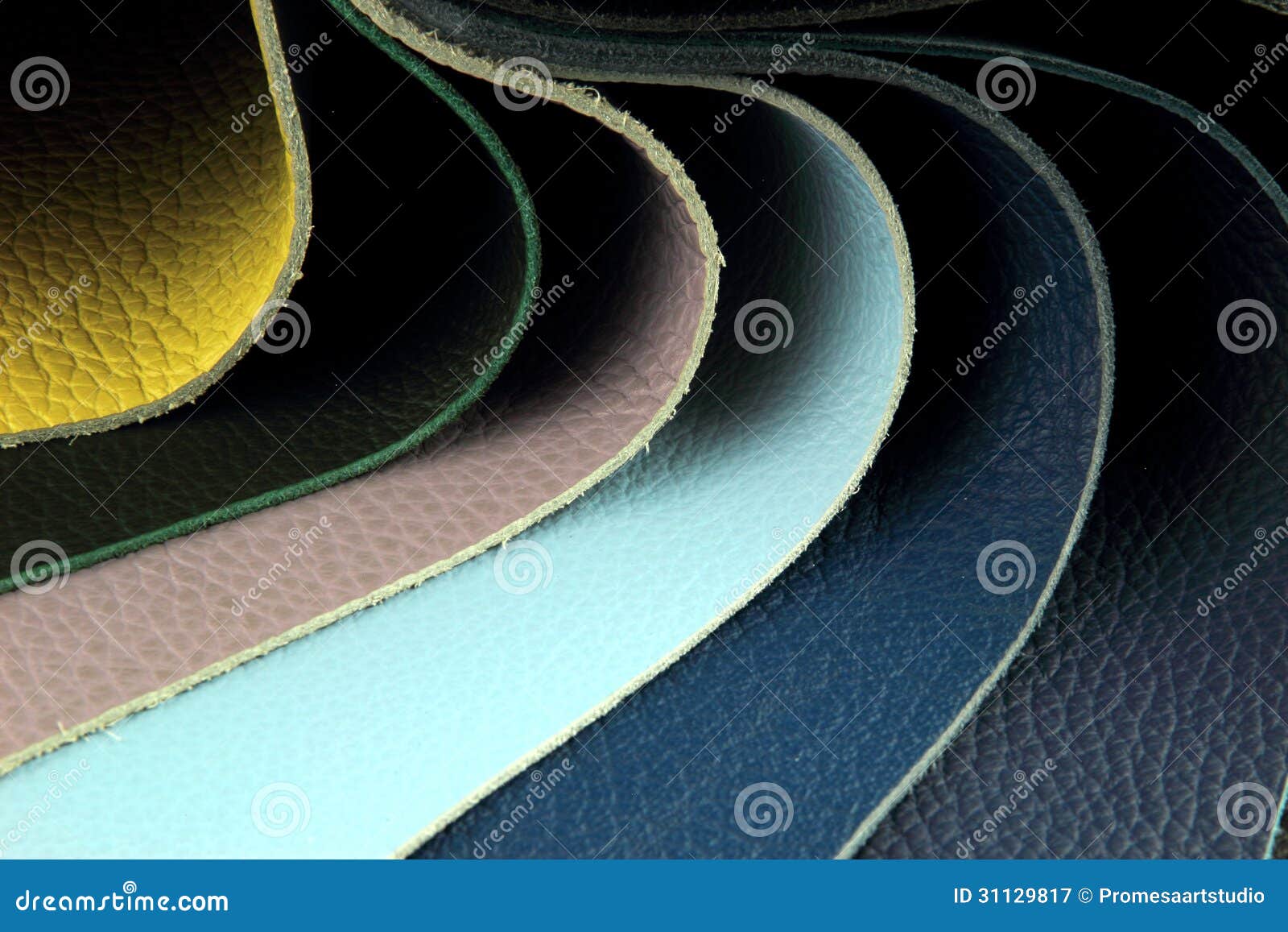 Color Palette Sample Picker of Leather Material Stock Image - Image of ...