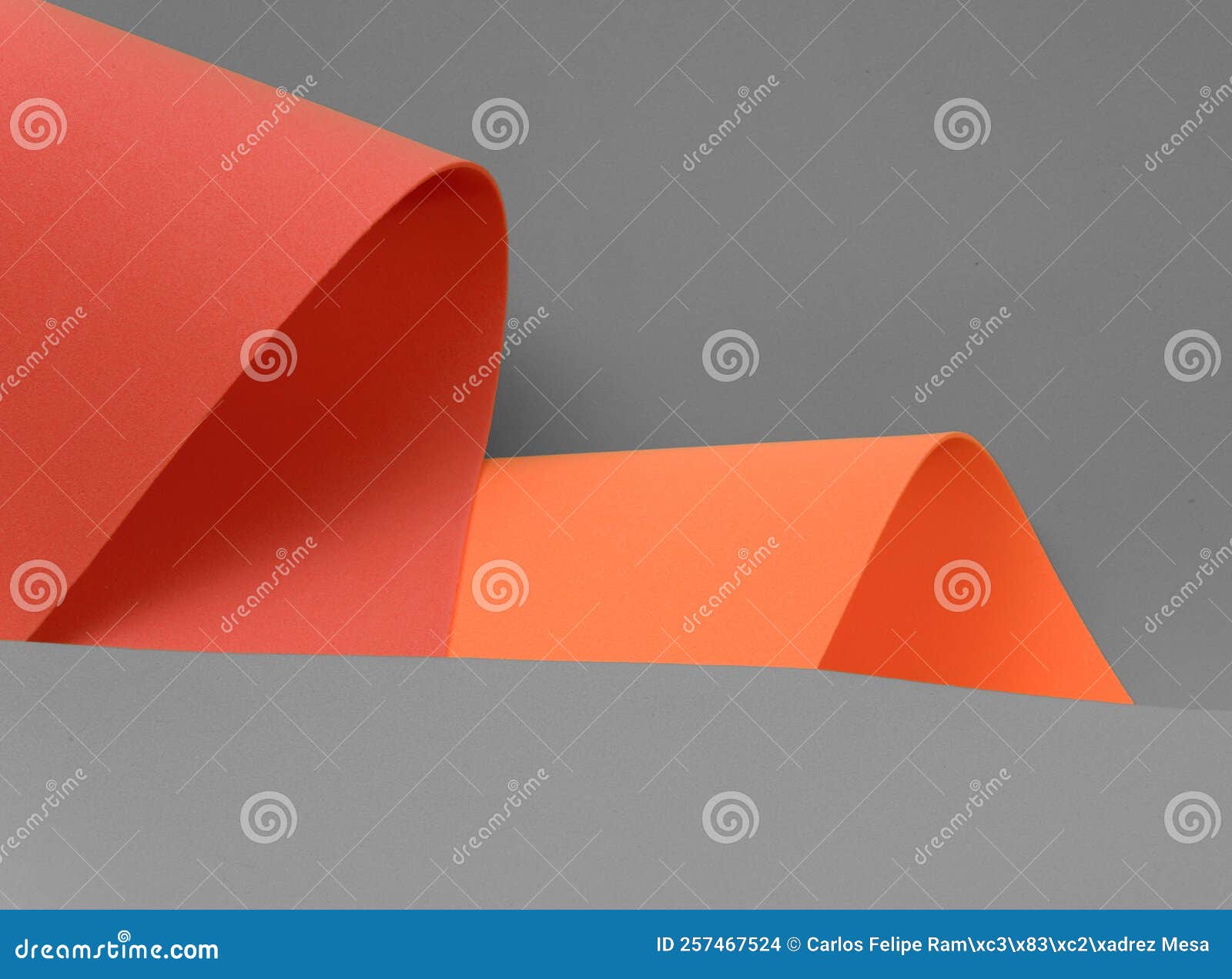 Color Paper Rolls and Bend Texture Background Full of Colors Stock
