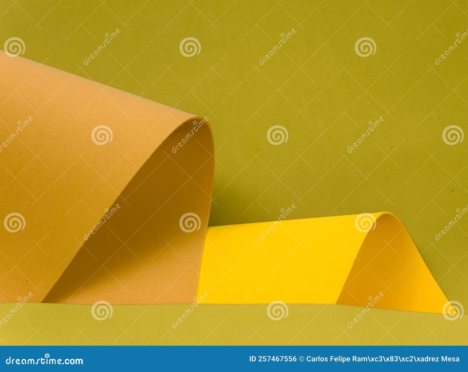 Color Paper Rolls and Bend Texture Background Full of Colors Stock