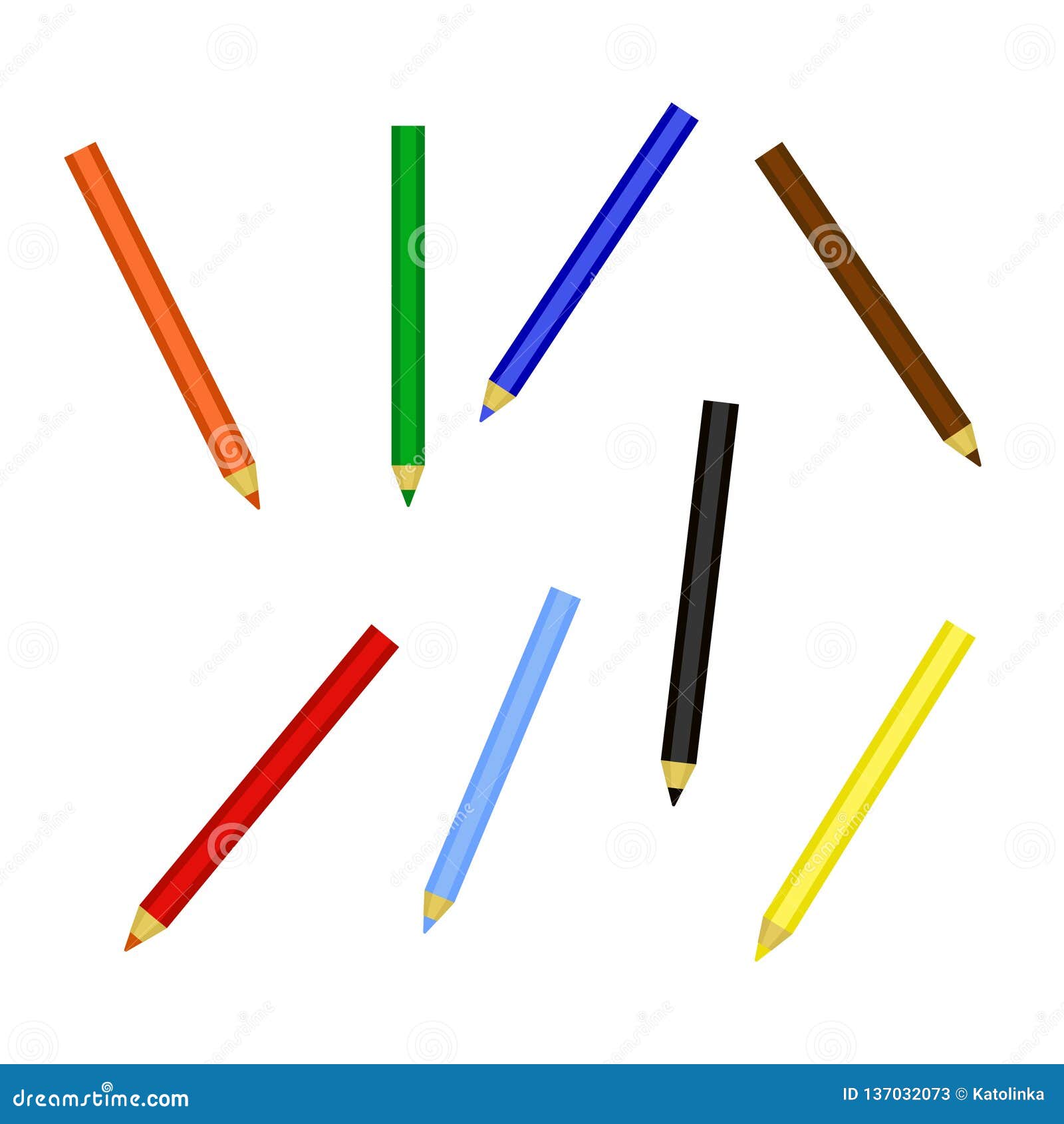 Color pencil. Drawing tool stock illustration. Illustration of vector 137032073