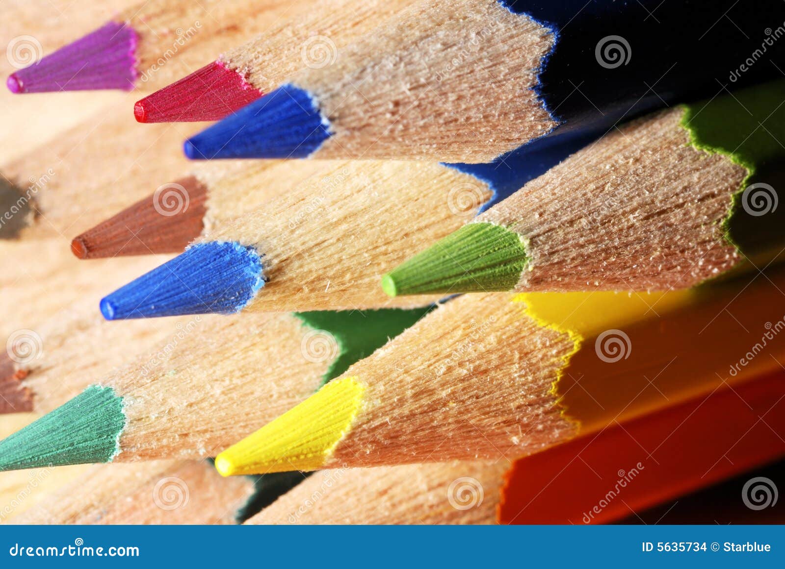 color pencils macro